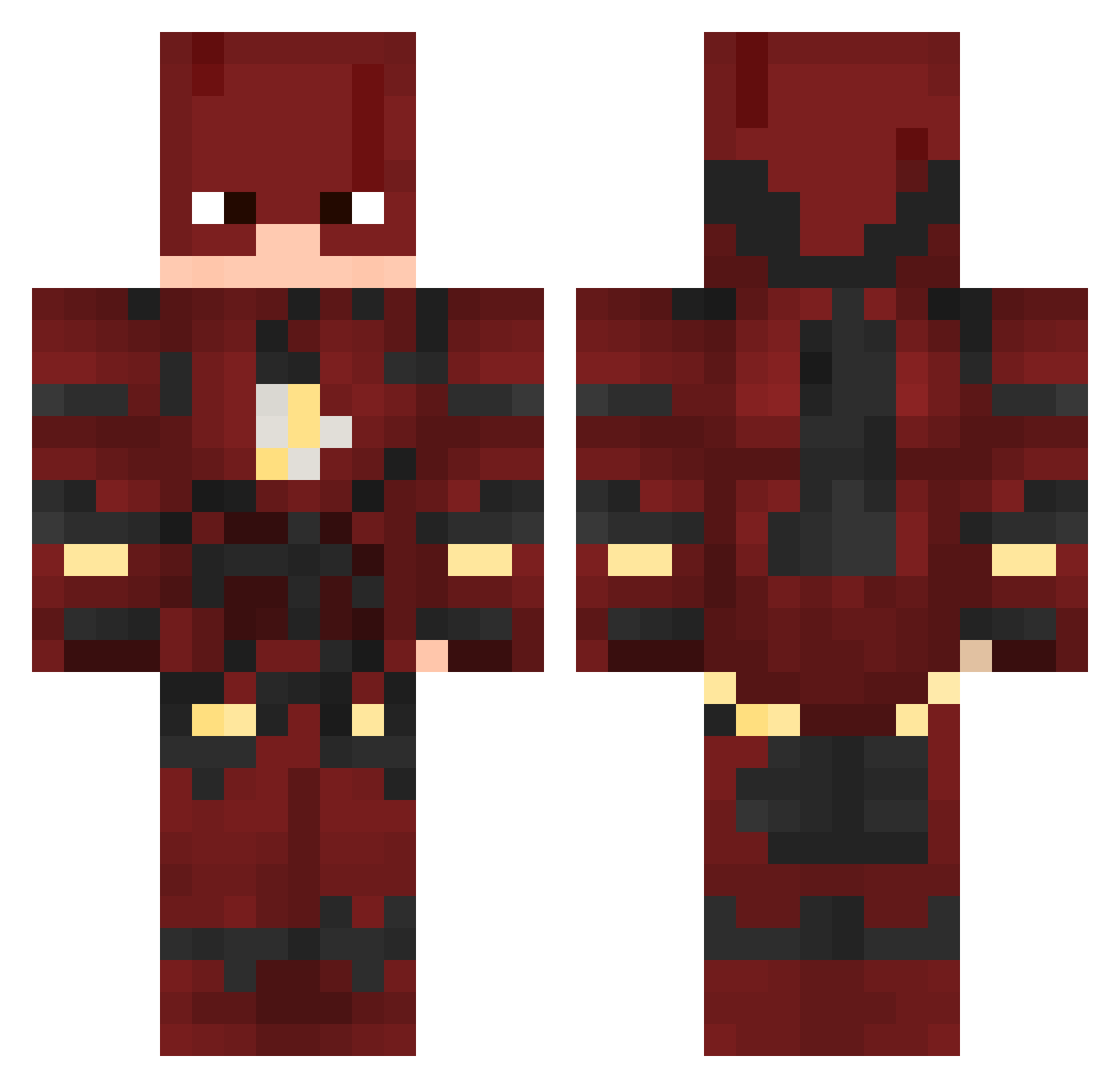 kai_the_shani Minecraft skin, front and back view
