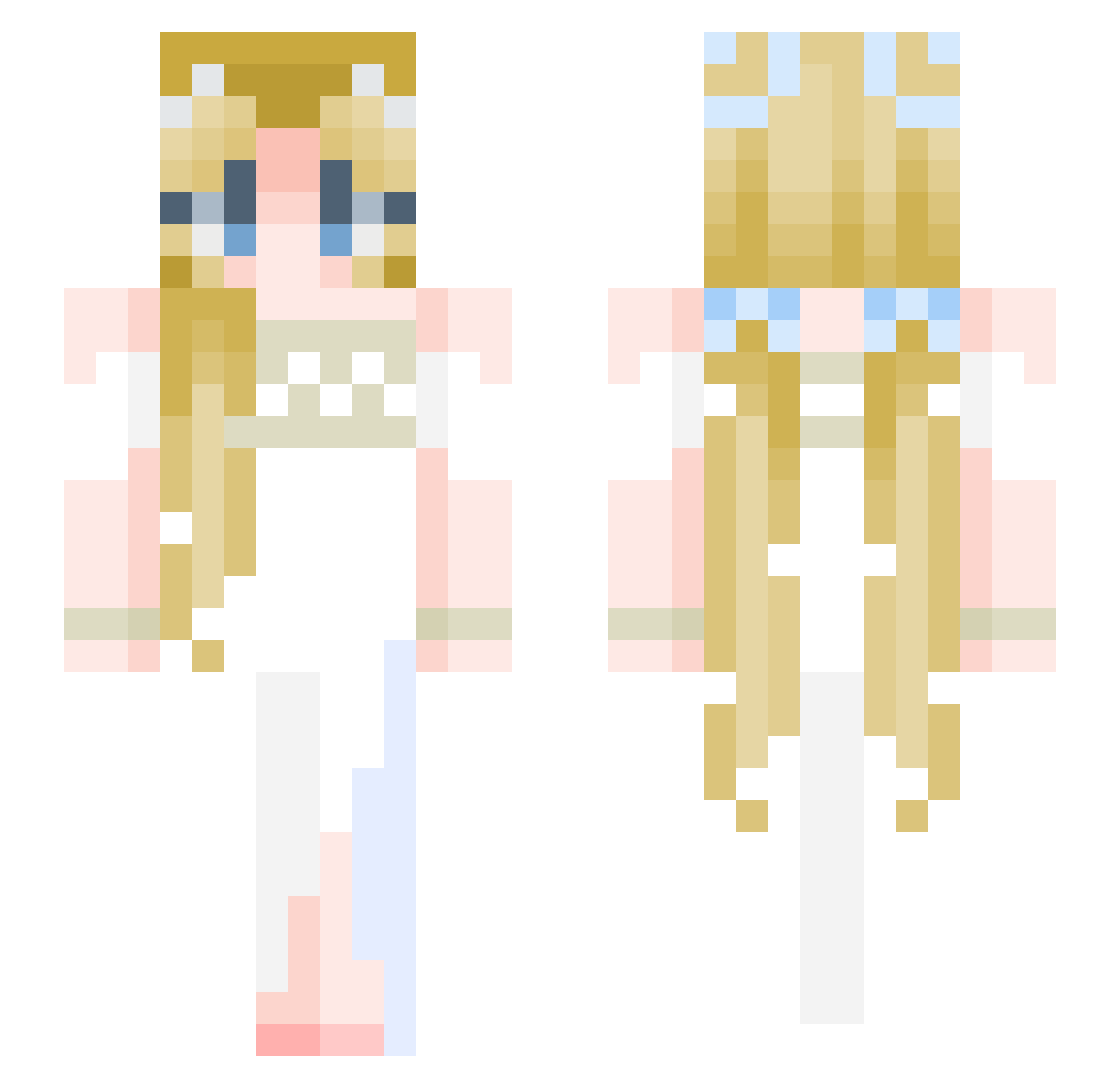 Jujeanie Minecraft skin, front and back view