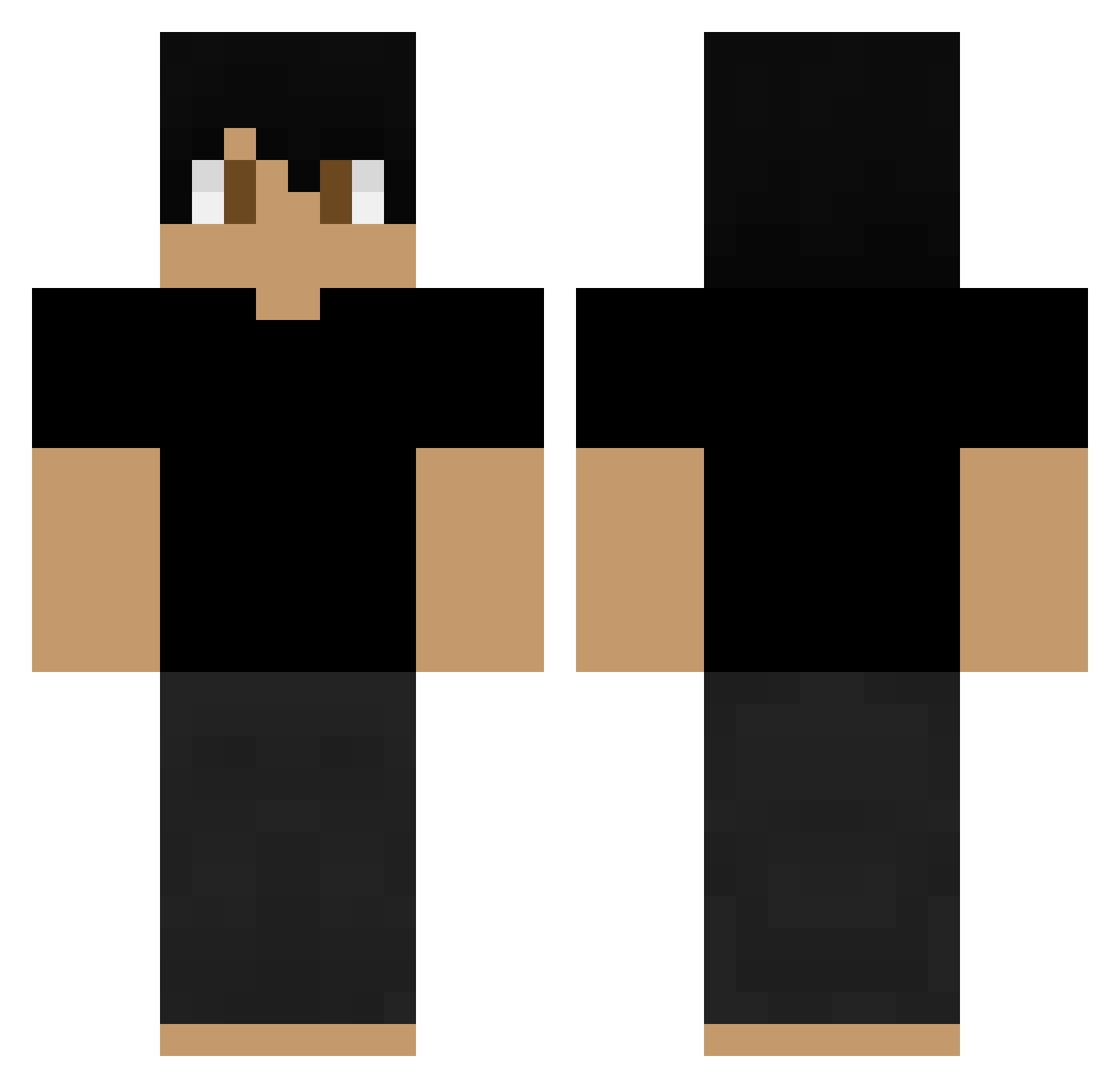 zokz_ Minecraft skin, front and back view