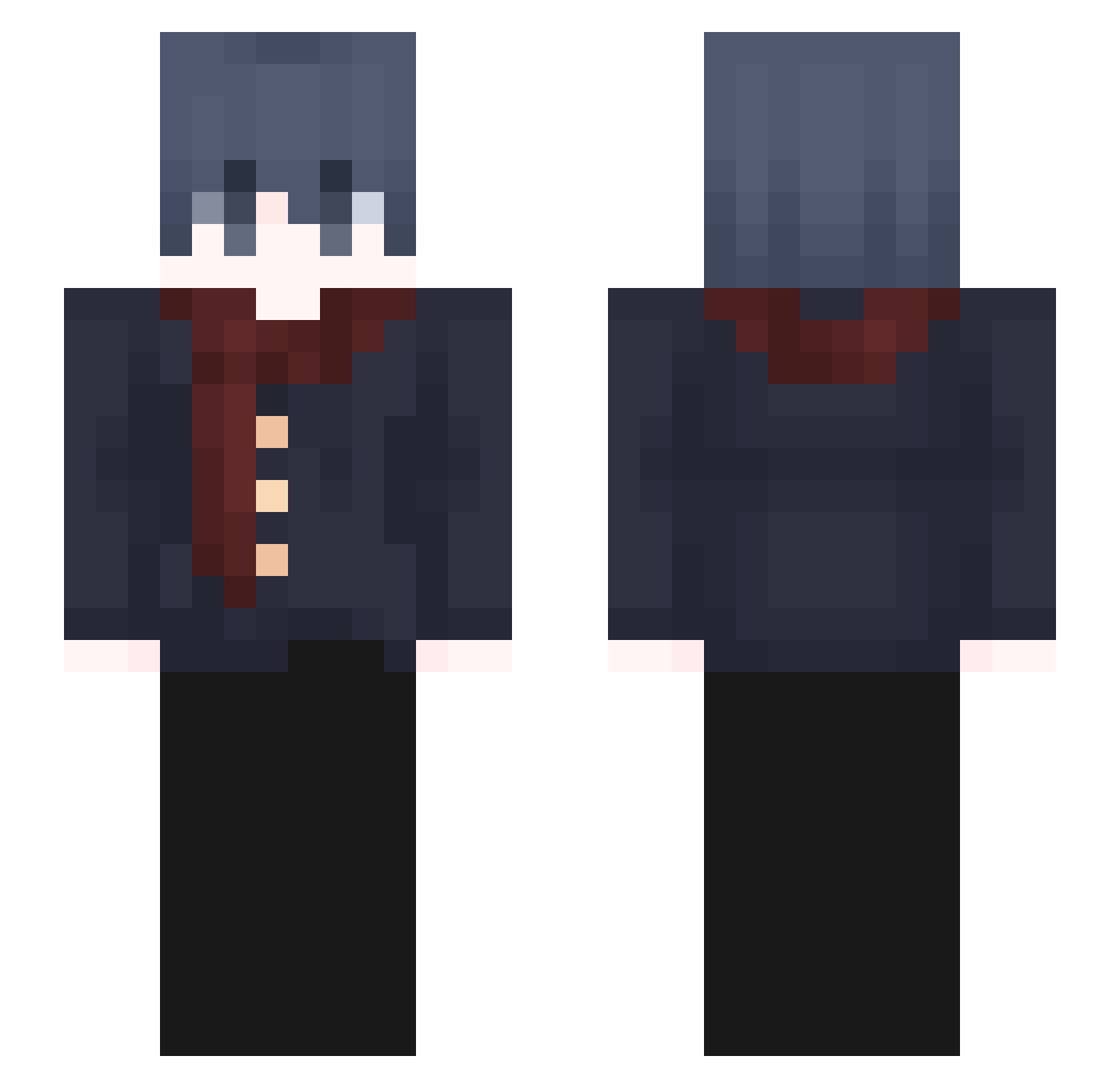 NotSaLy__ Minecraft skin, front and back view