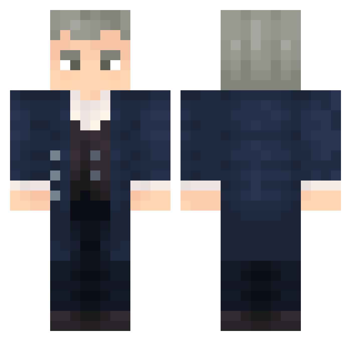 VittoIII Minecraft skin, front and back view