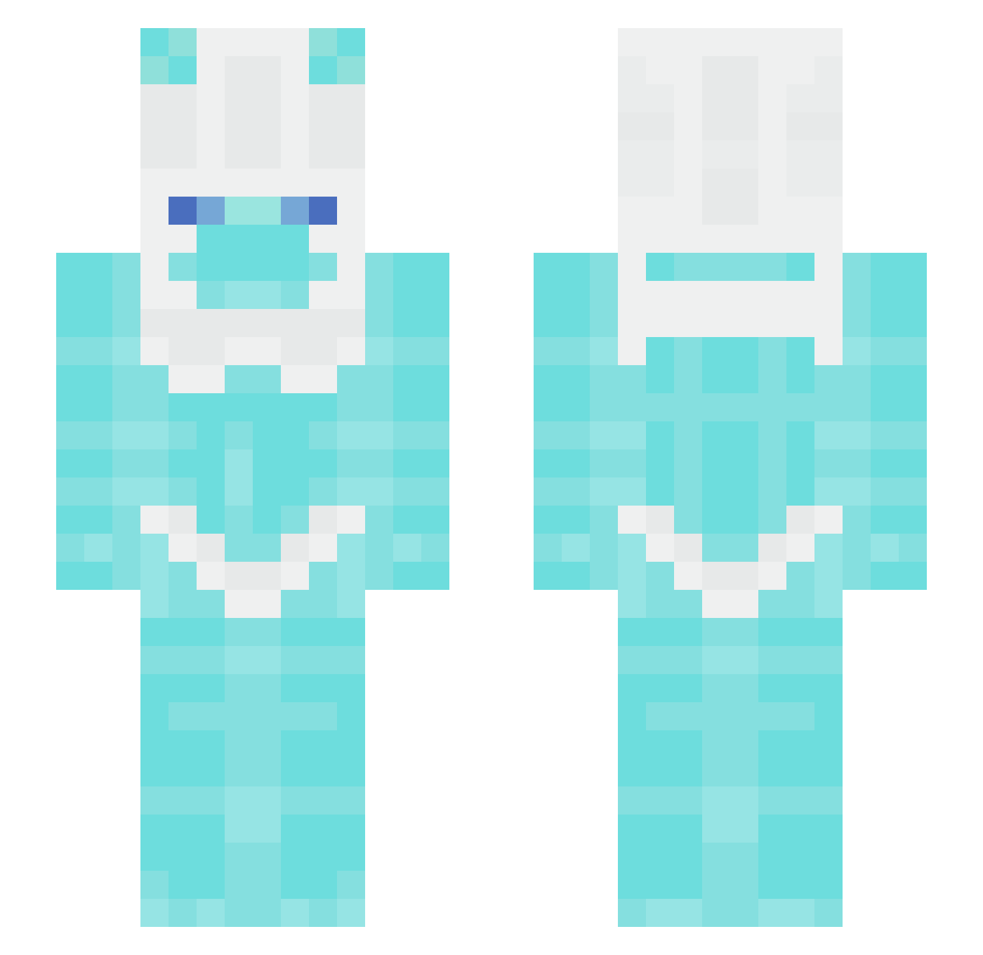 jrxzy Minecraft skin, front and back view