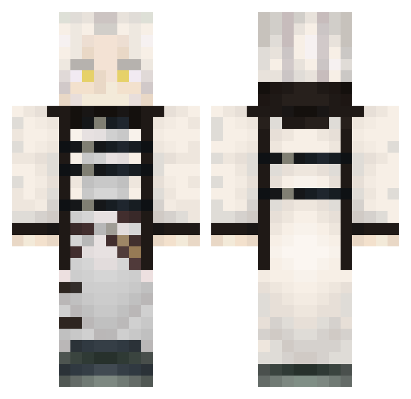 Shem__ Minecraft skin, front and back view