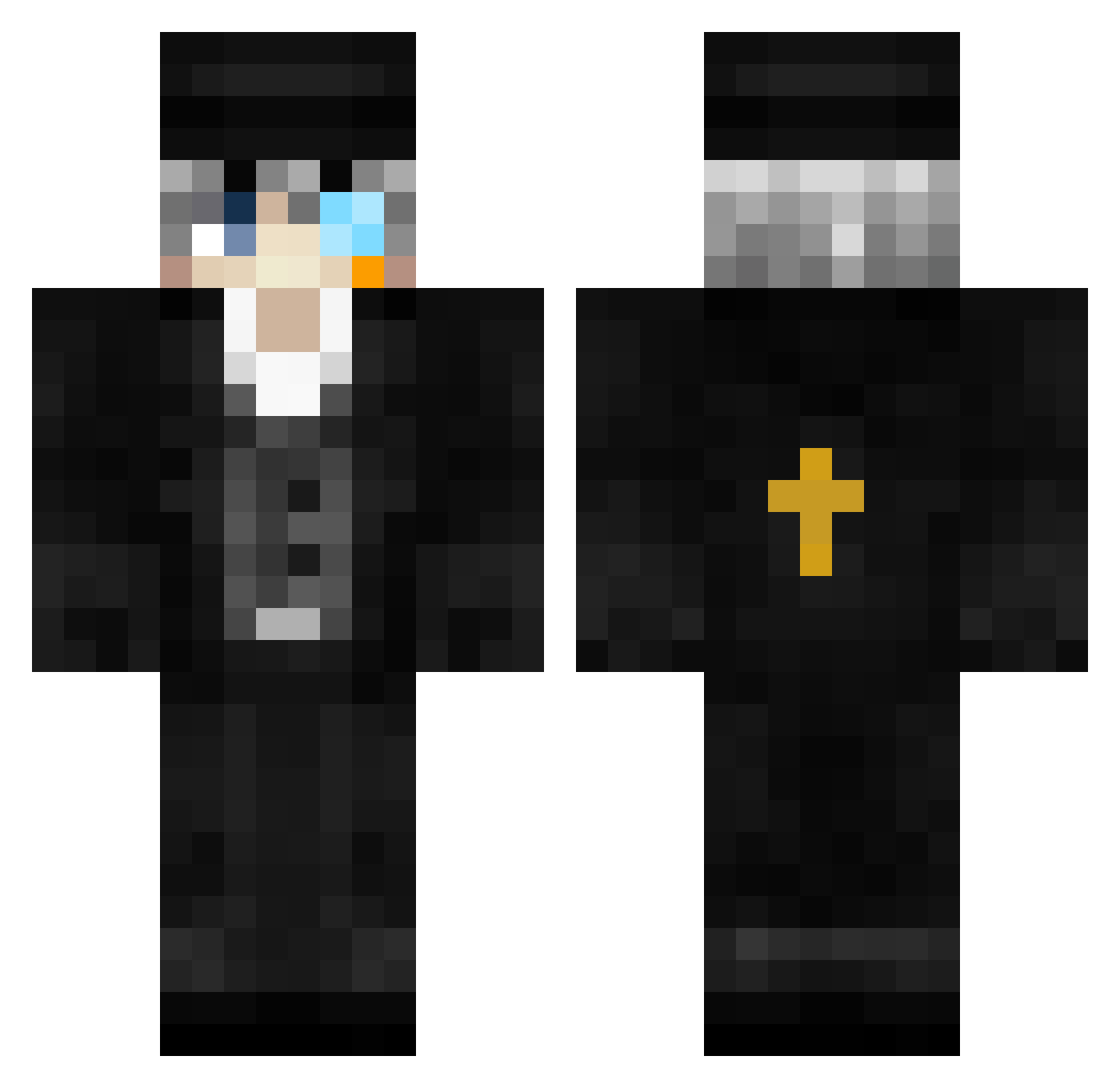 _VVeST_ Minecraft skin, front and back view