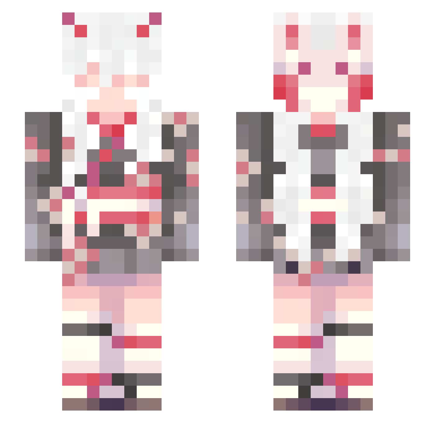lnEllyn Minecraft skin, front and back view