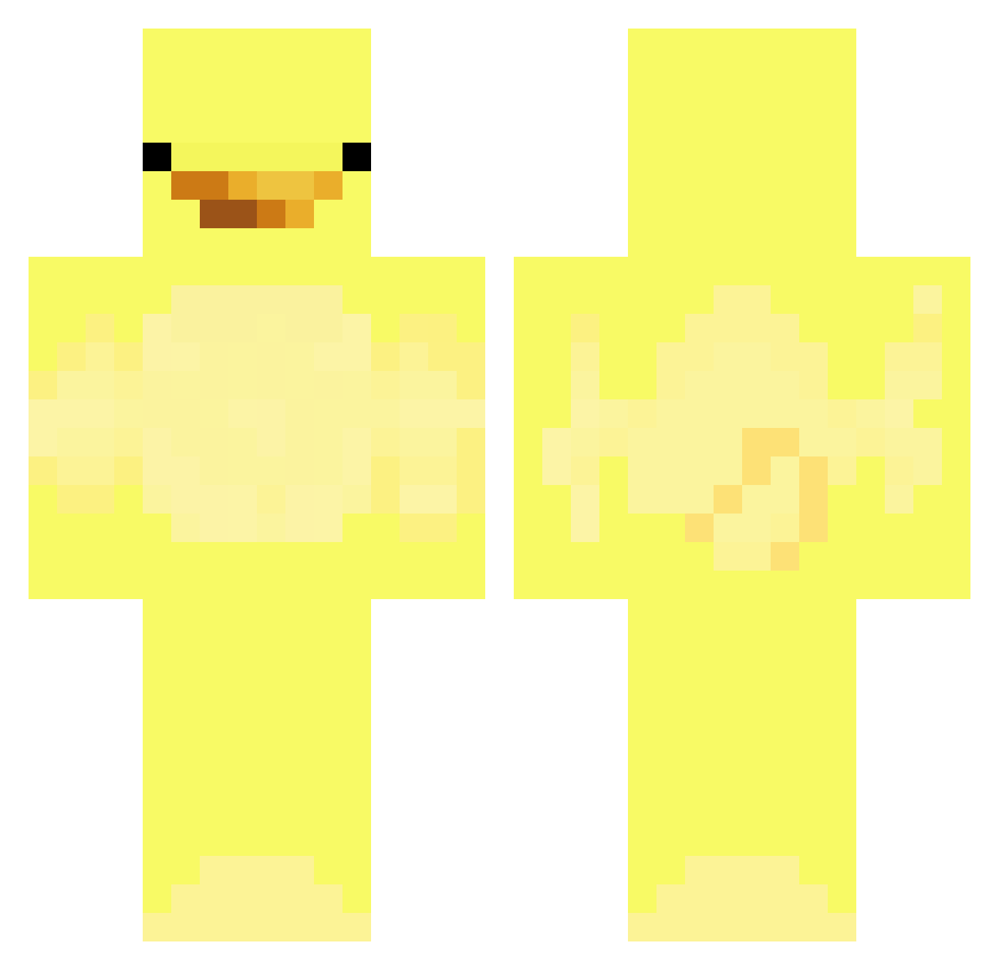 riviana Minecraft skin, front and back view