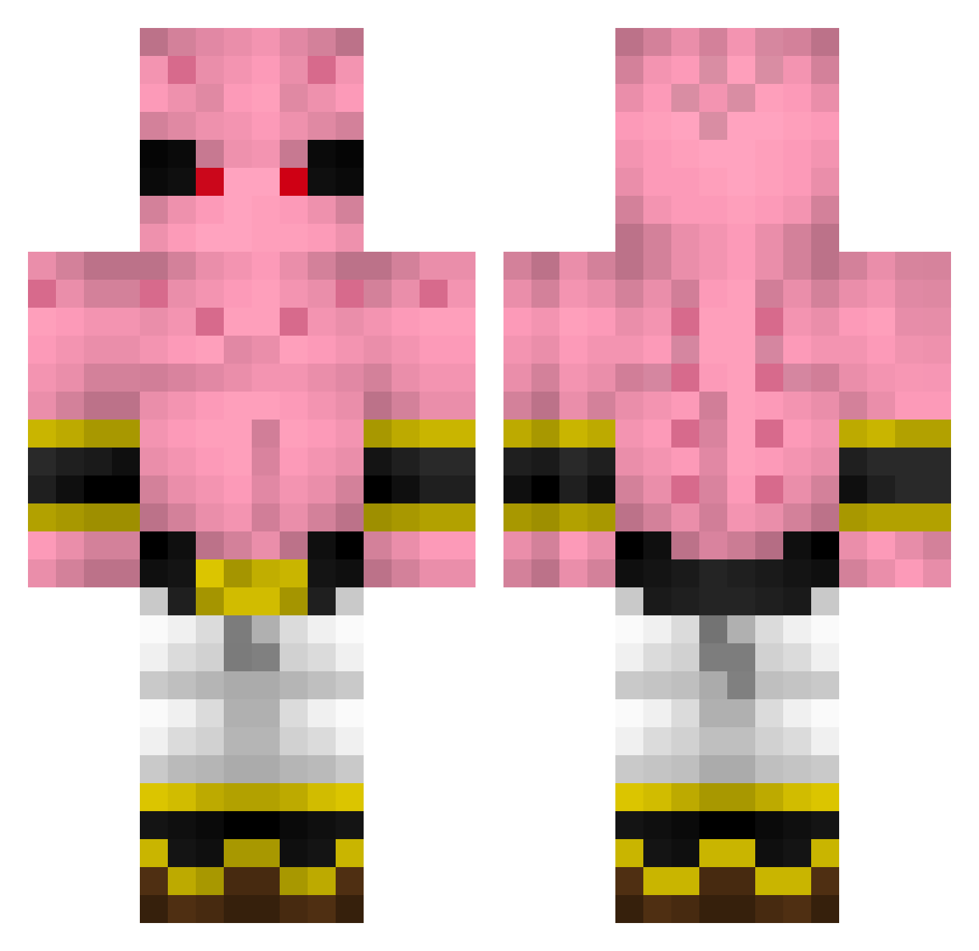 kidbuu968 Minecraft skin, front and back view