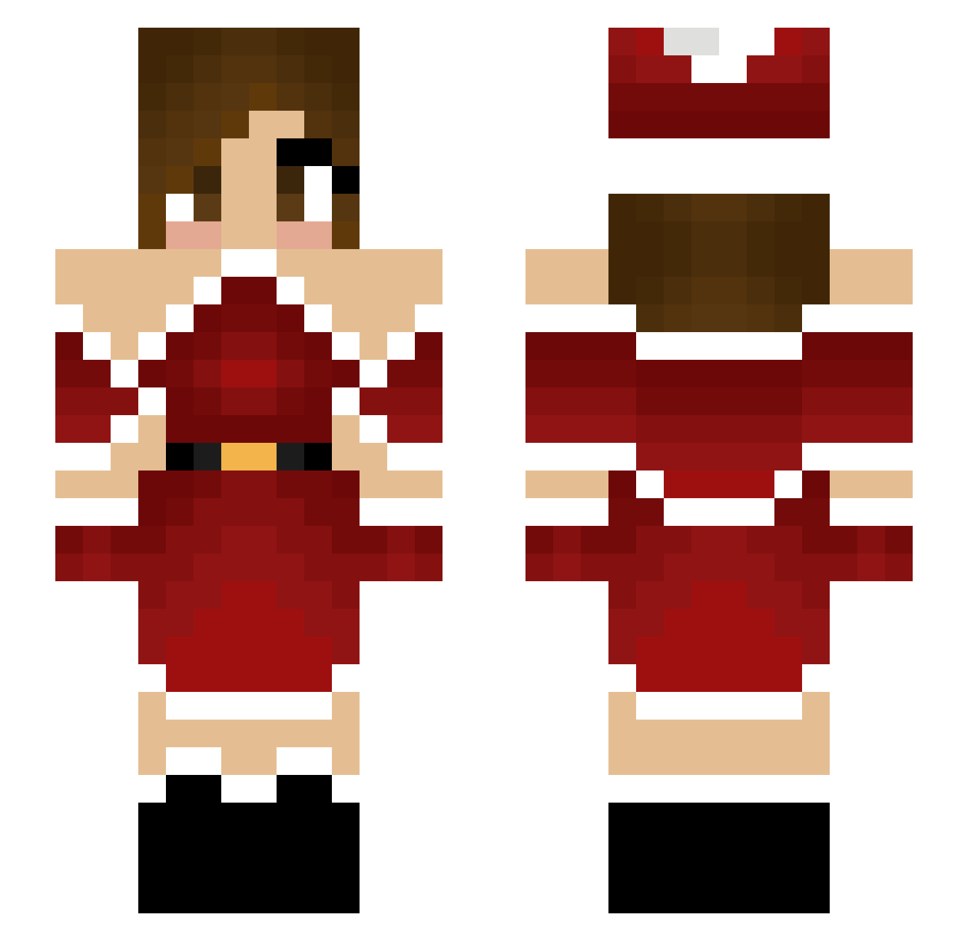 BigMcMenuNoa Minecraft skin, front and back view