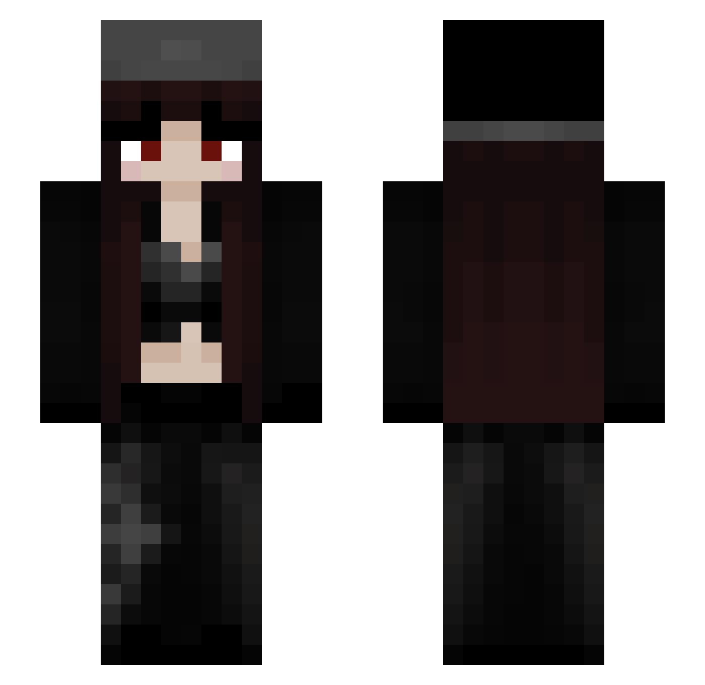CutCopperStairs5 Minecraft skin, front and back view
