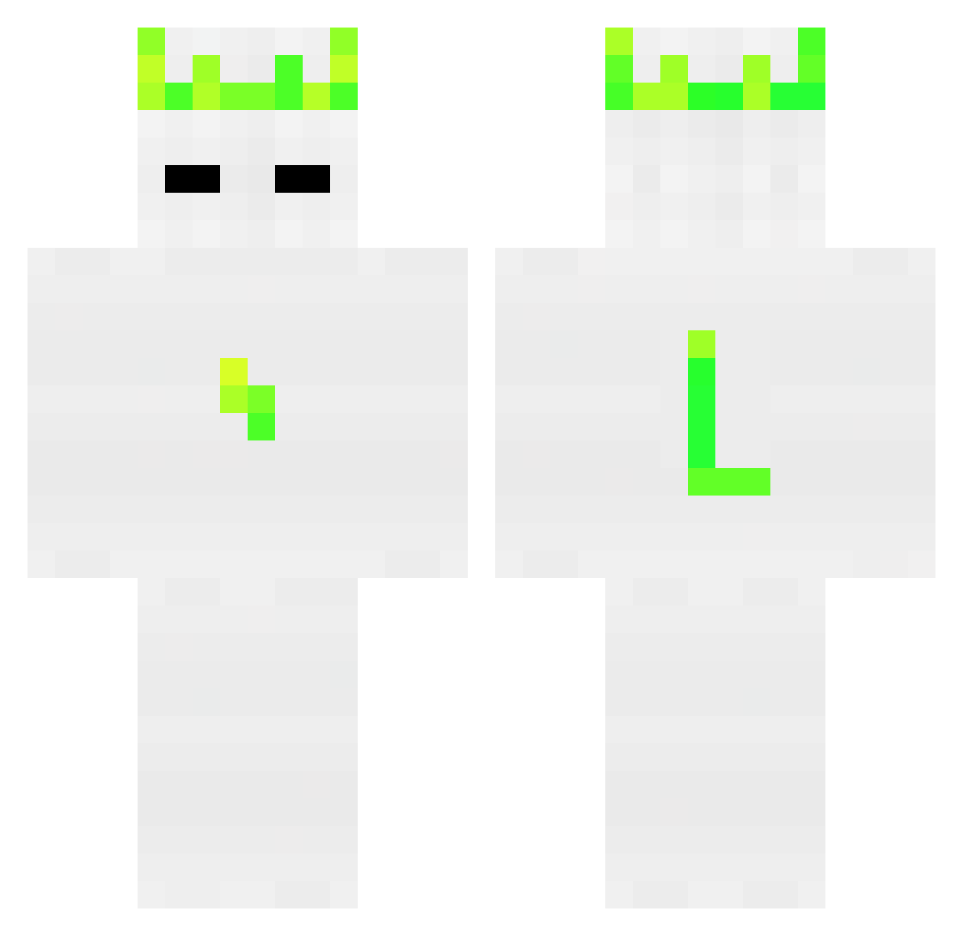 Don50AC Minecraft skin, front and back view