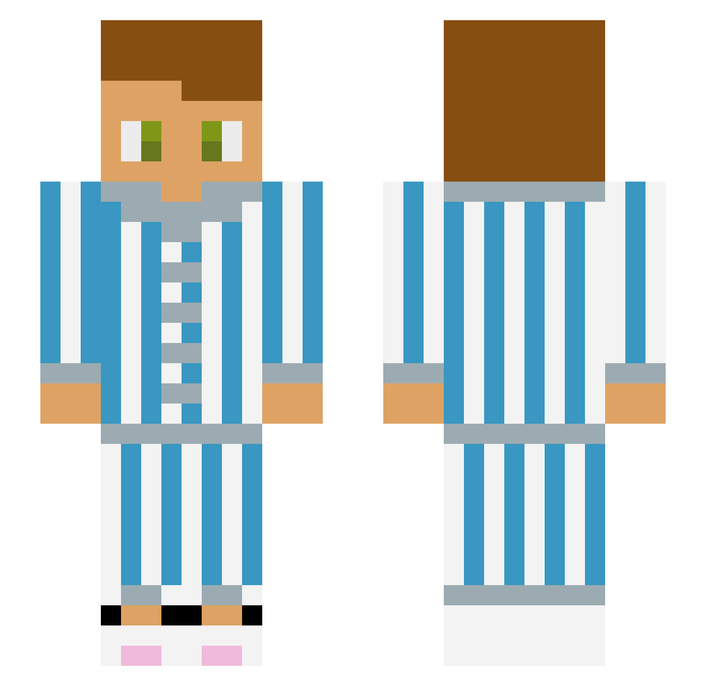 wimme007 Minecraft skin, front and back view