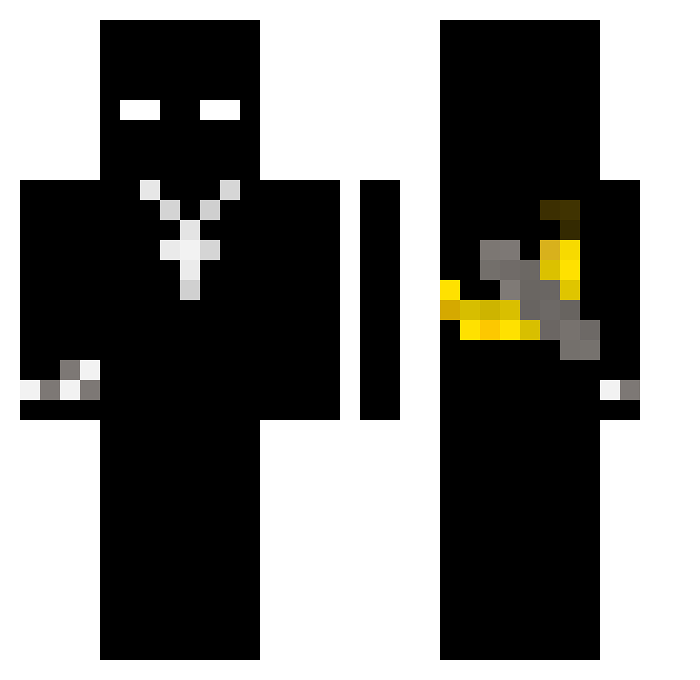 CrixKs3 Minecraft skin, front and back view