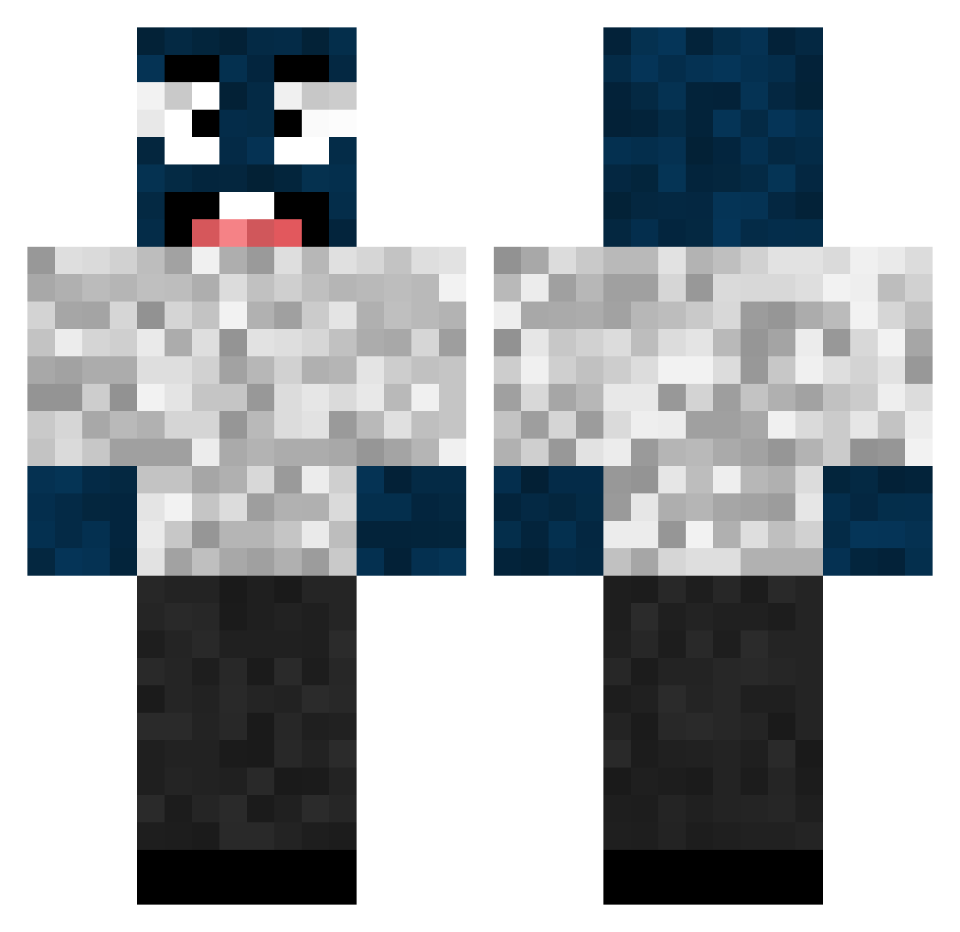 twitty Minecraft skin, front and back view