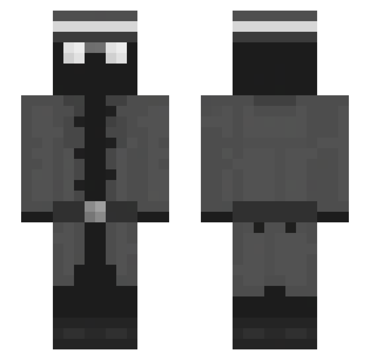 Adam12344826 Minecraft skin, front and back view