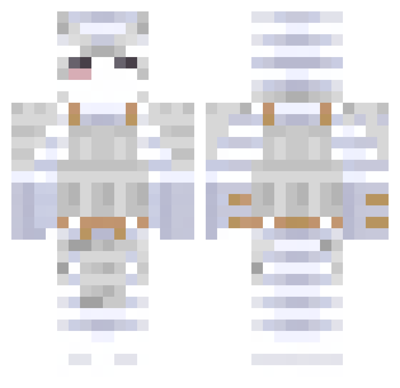 0318_ Minecraft skin, front and back view