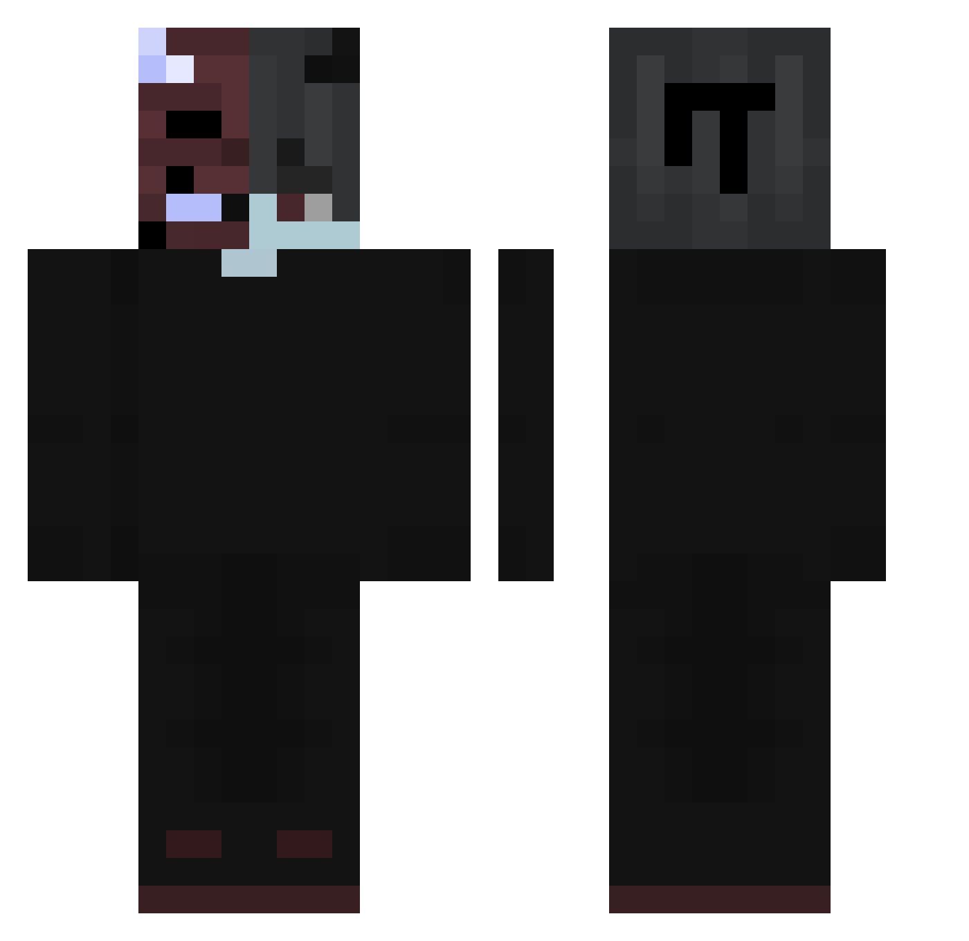 parham206207 Minecraft skin, front and back view