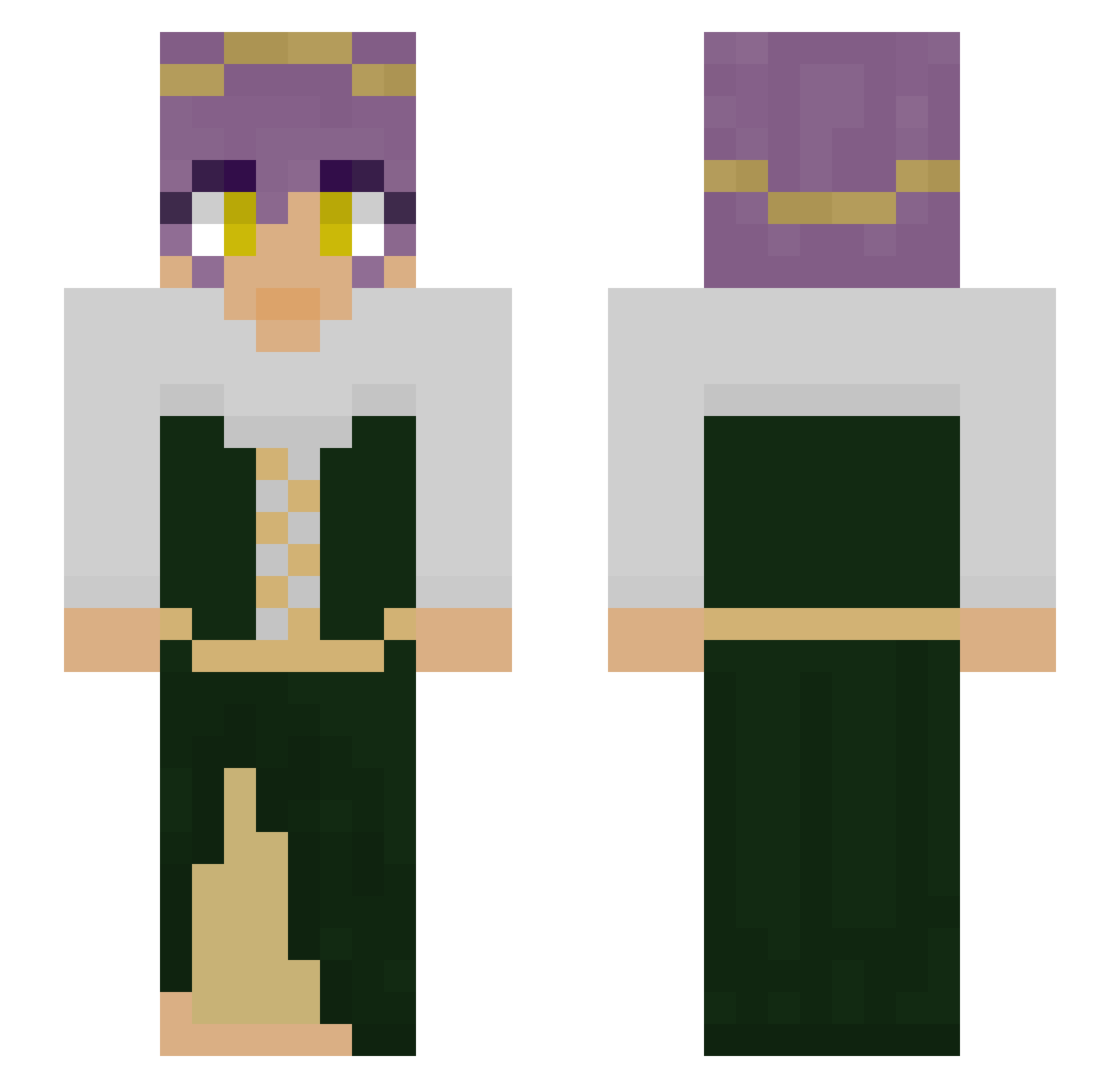 TransgirlFirefly Minecraft skin, front and back view