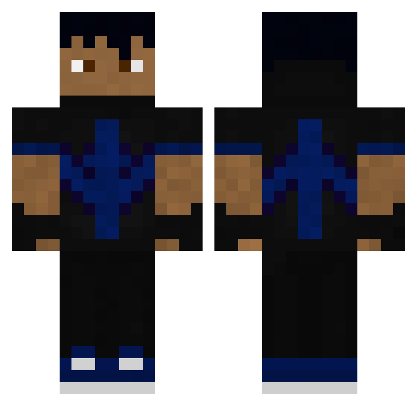 moby03 Minecraft skin, front and back view