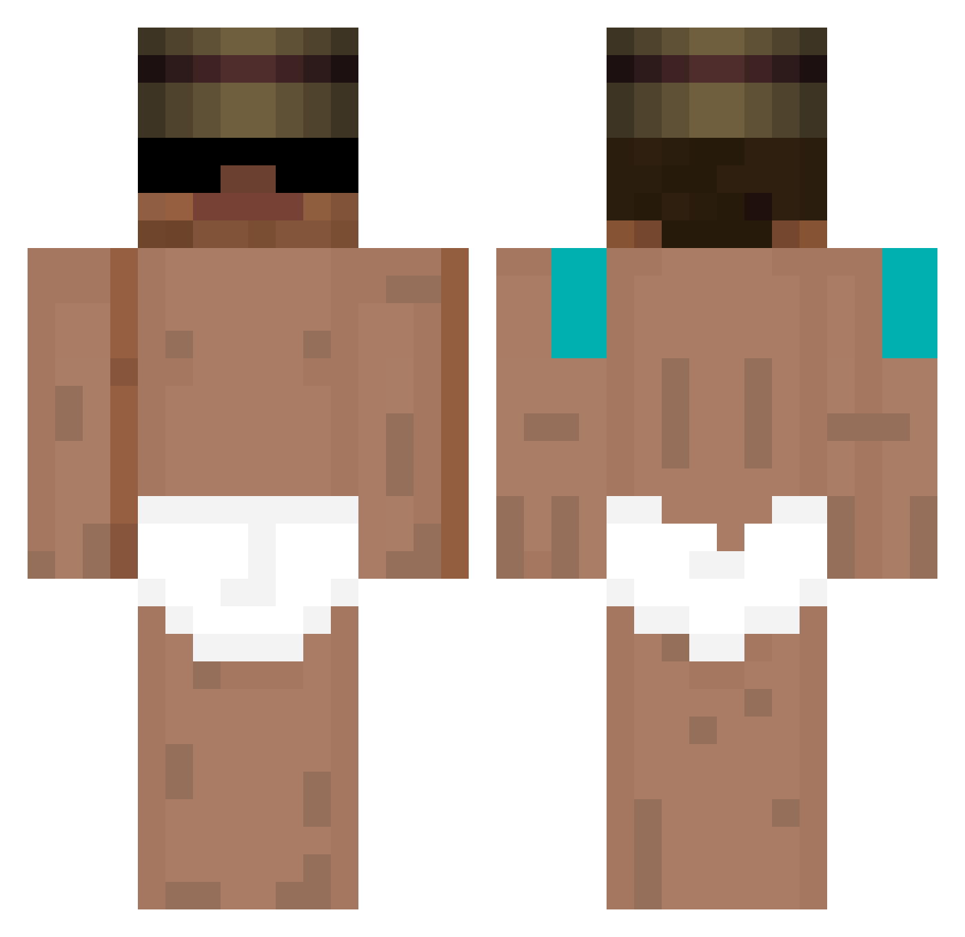 ronjans__ Minecraft skin, front and back view