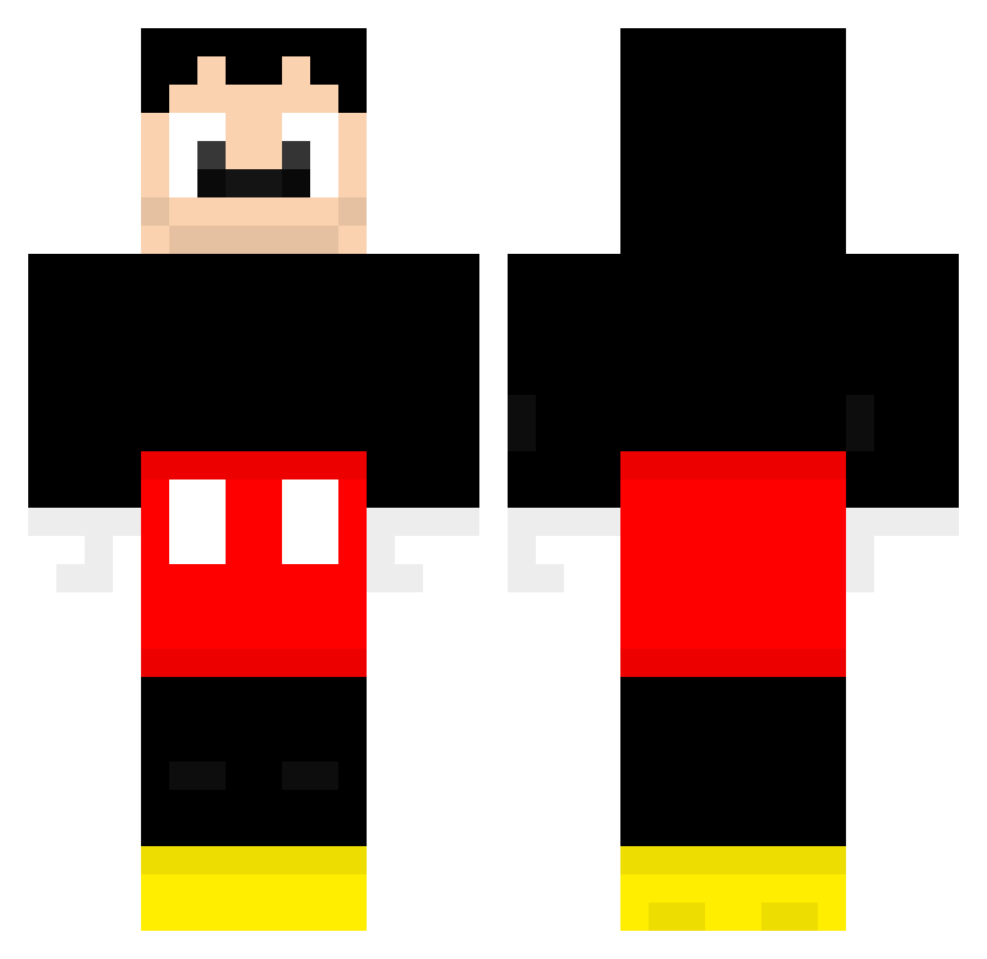 FRELO12345 Minecraft skin, front and back view