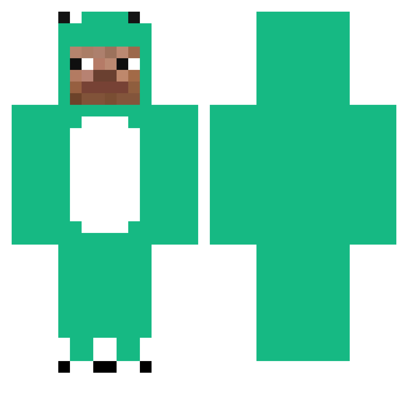 freddo_billy Minecraft skin, front and back view