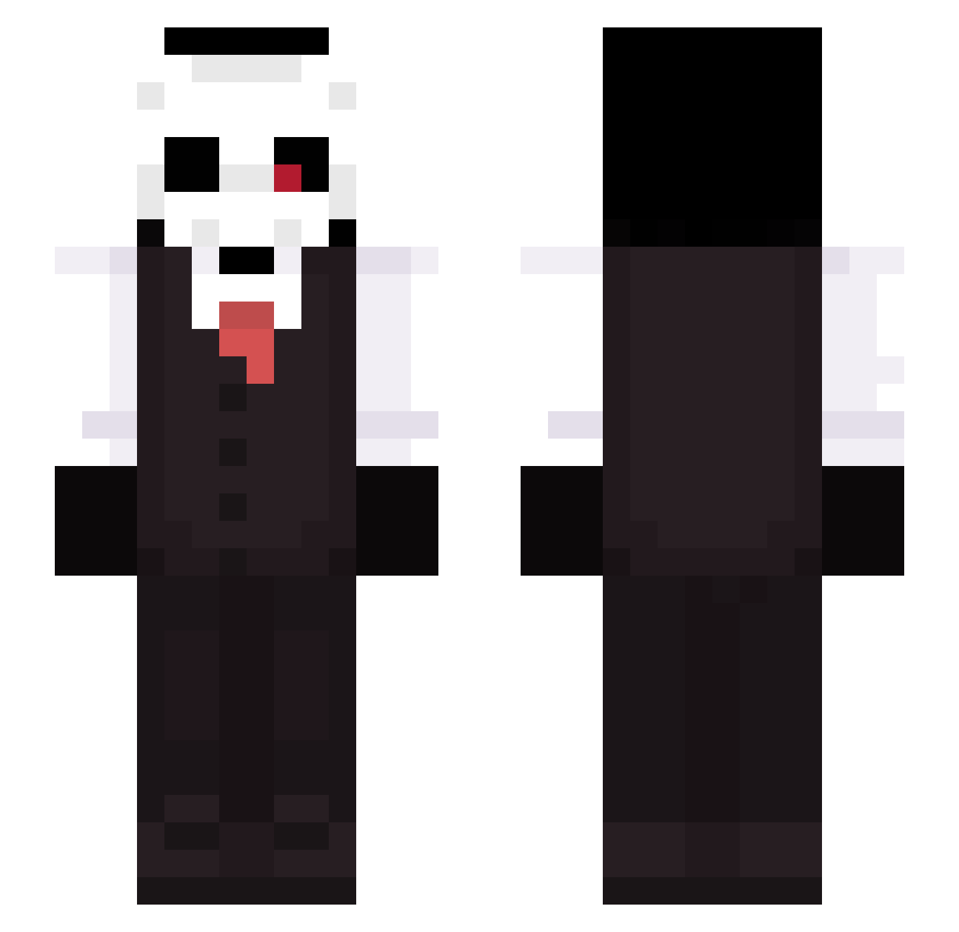badonkadonk154 Minecraft skin, front and back view