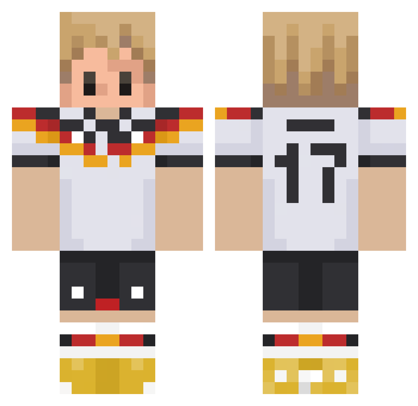 RadAlbatros2629 Minecraft skin, front and back view
