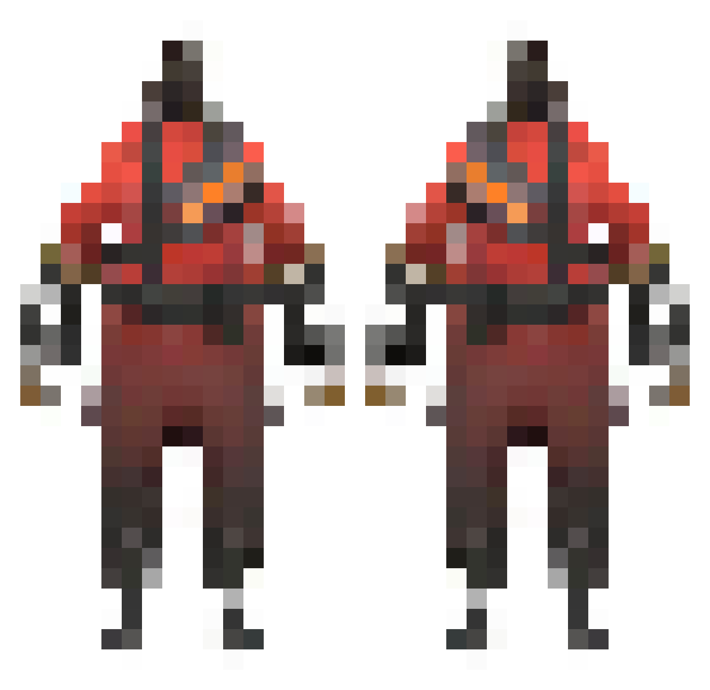 MlgMousatos Minecraft skin, front and back view