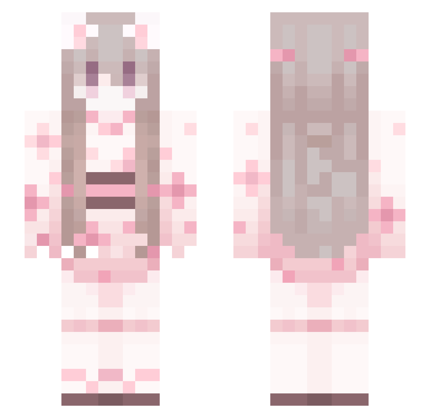 Fenrix99 Minecraft skin, front and back view