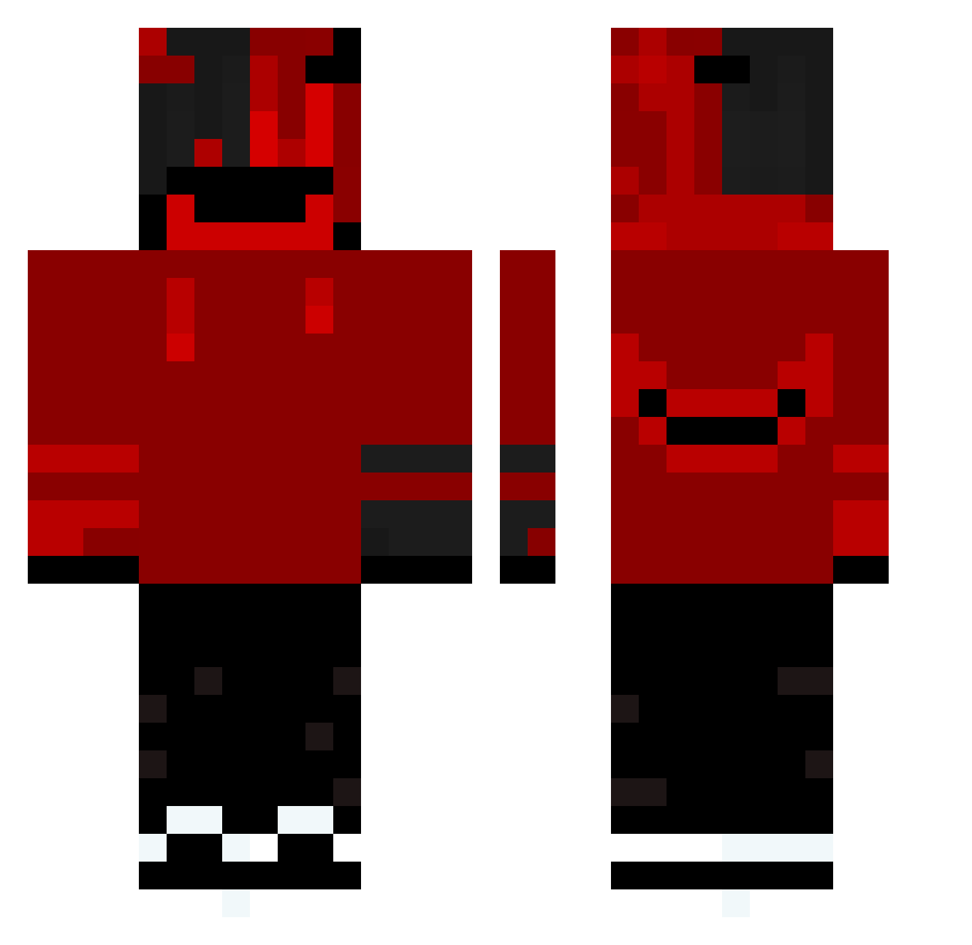 Democtic Minecraft skin, front and back view
