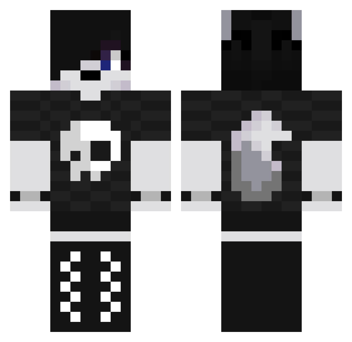 5t4N Minecraft skin, front and back view