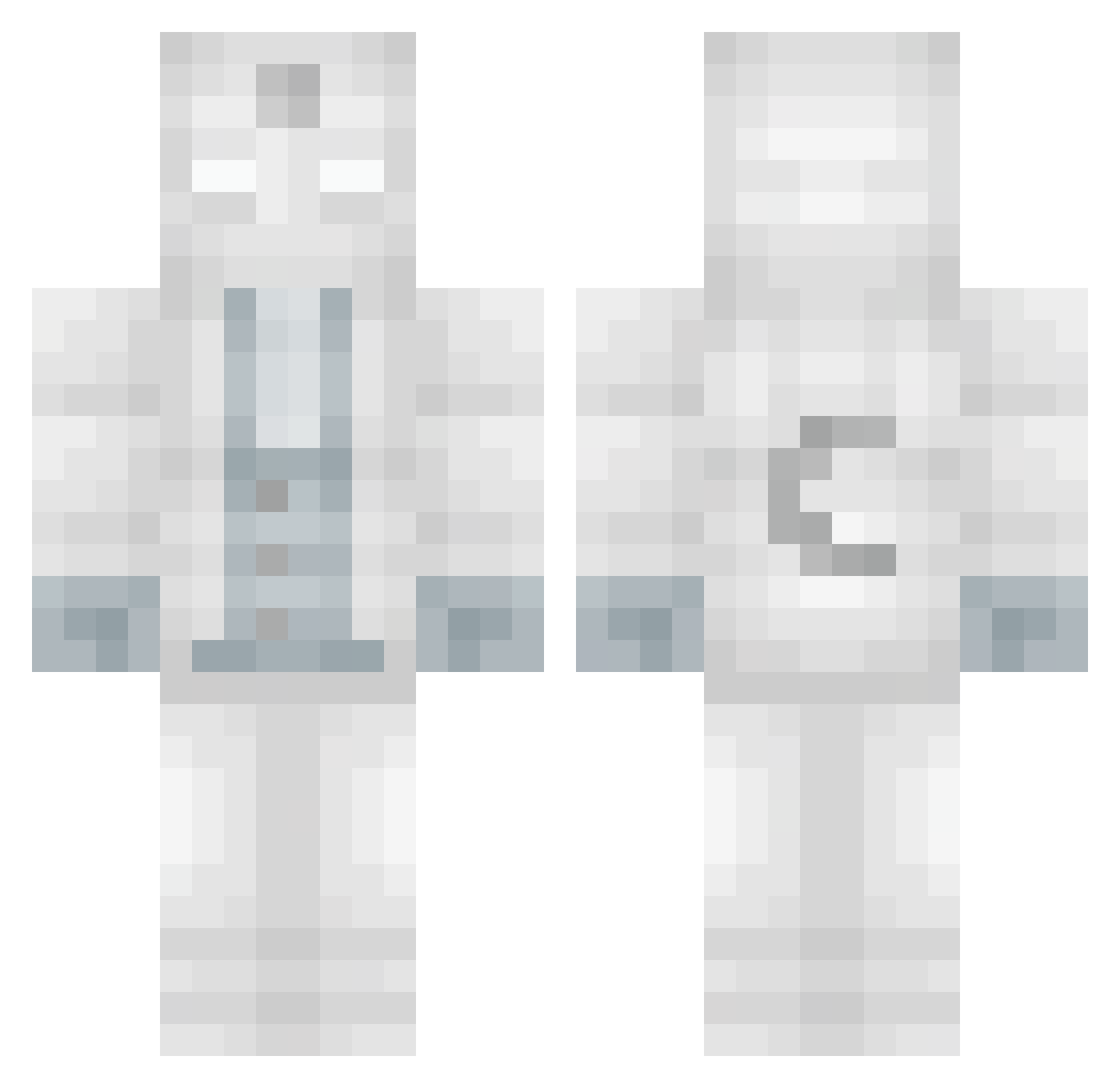 ToeSmacker87 Minecraft skin, front and back view