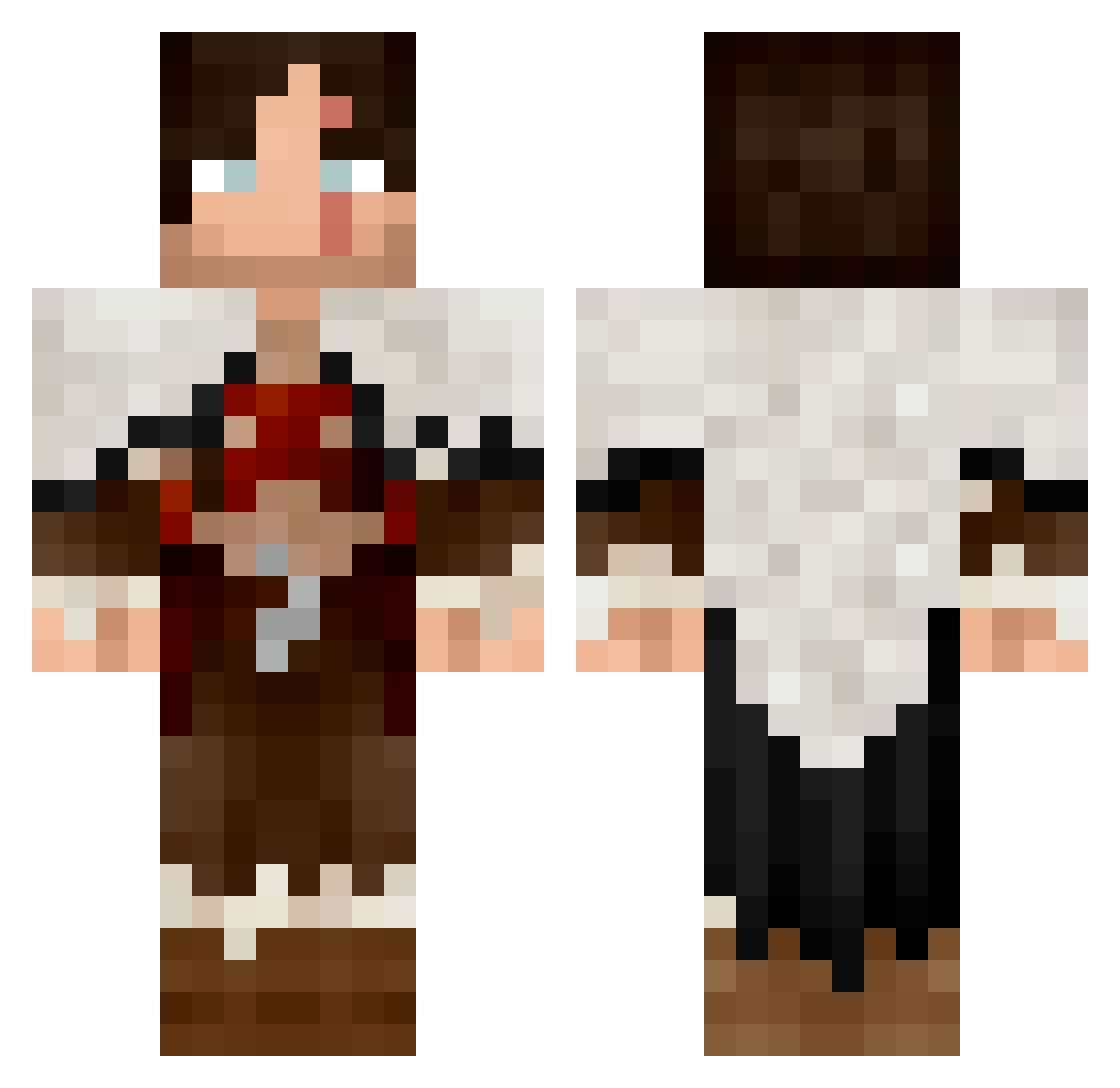 Lord_Anime Minecraft skin, front and back view