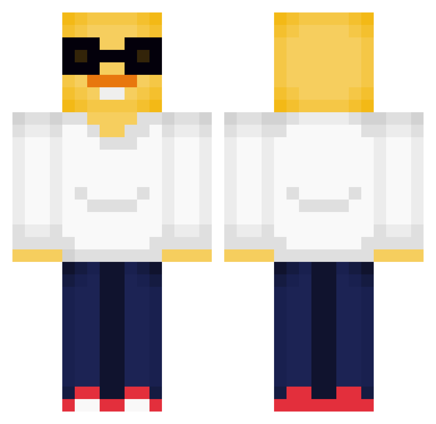 Myrene_ Minecraft skin, front and back view