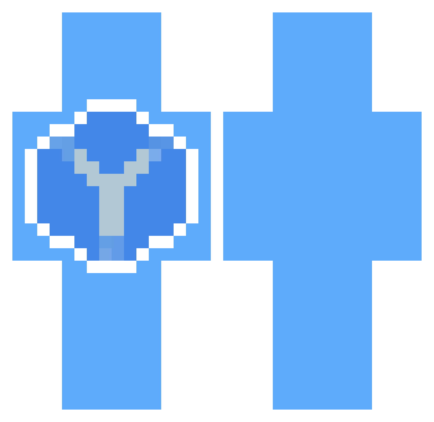 chaarondre Minecraft skin, front and back view