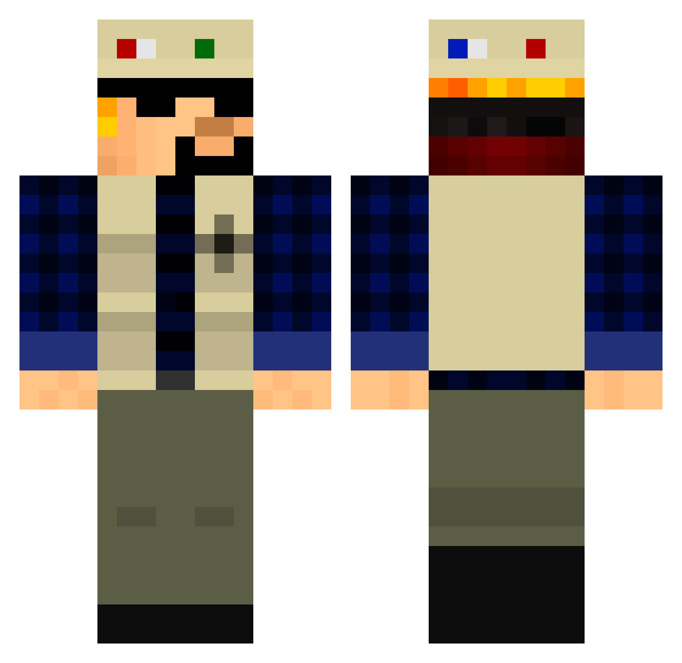 lukyqq_ Minecraft skin, front and back view