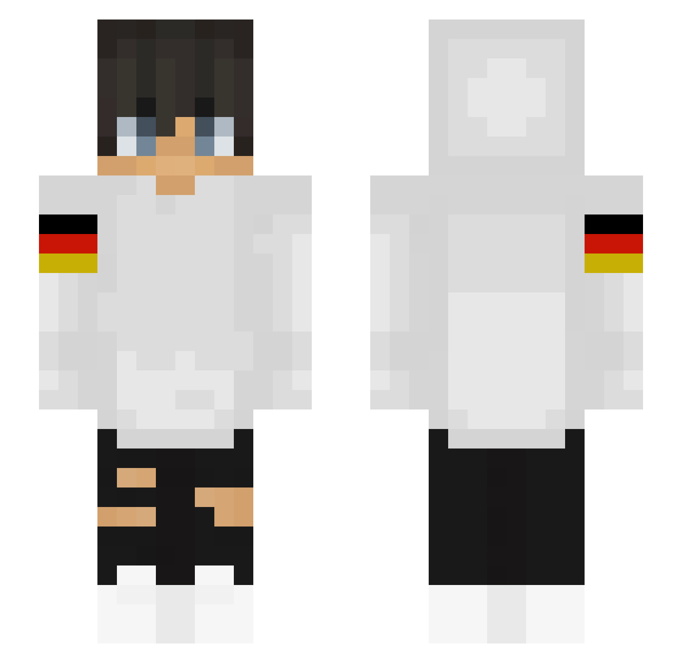 7energyy Minecraft skin, front and back view