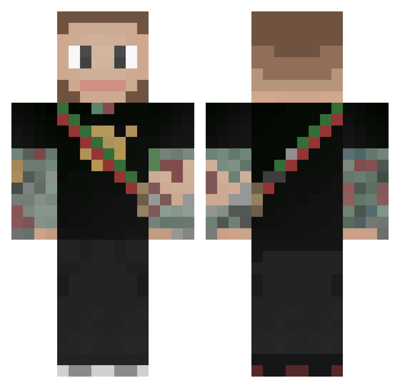 kenstil420 Minecraft skin, front and back view