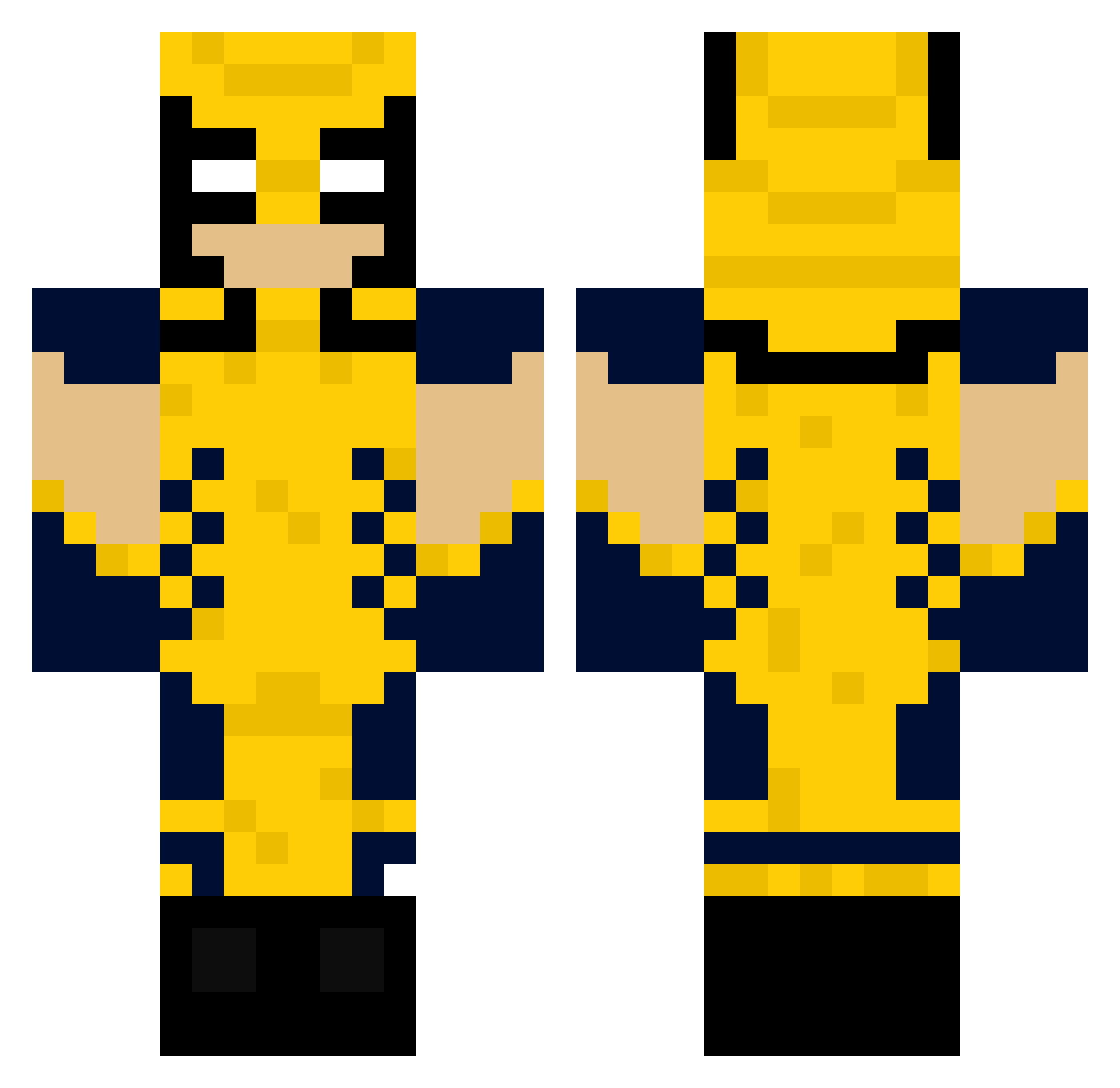 AnkoLead Minecraft skin, front and back view
