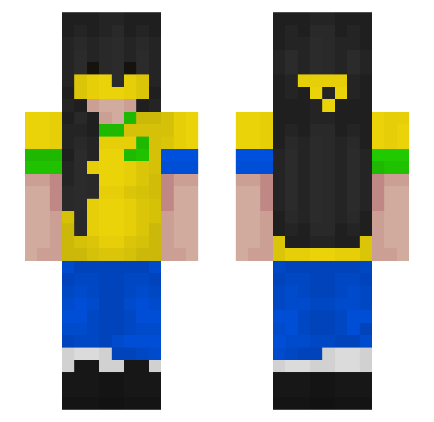 vitorinhahgamer Minecraft skin, front and back view