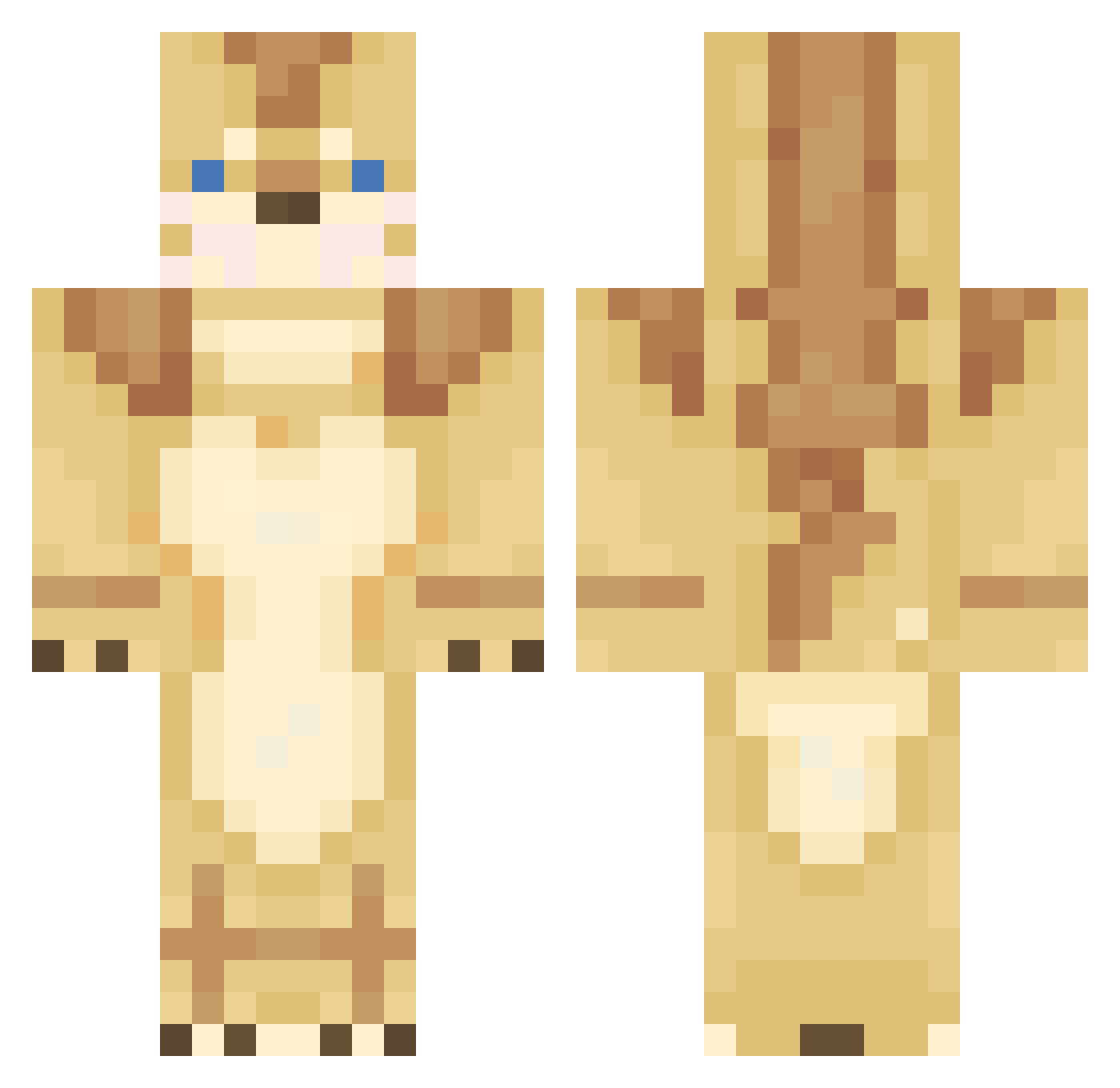 Matze_Rv Minecraft skin, front and back view