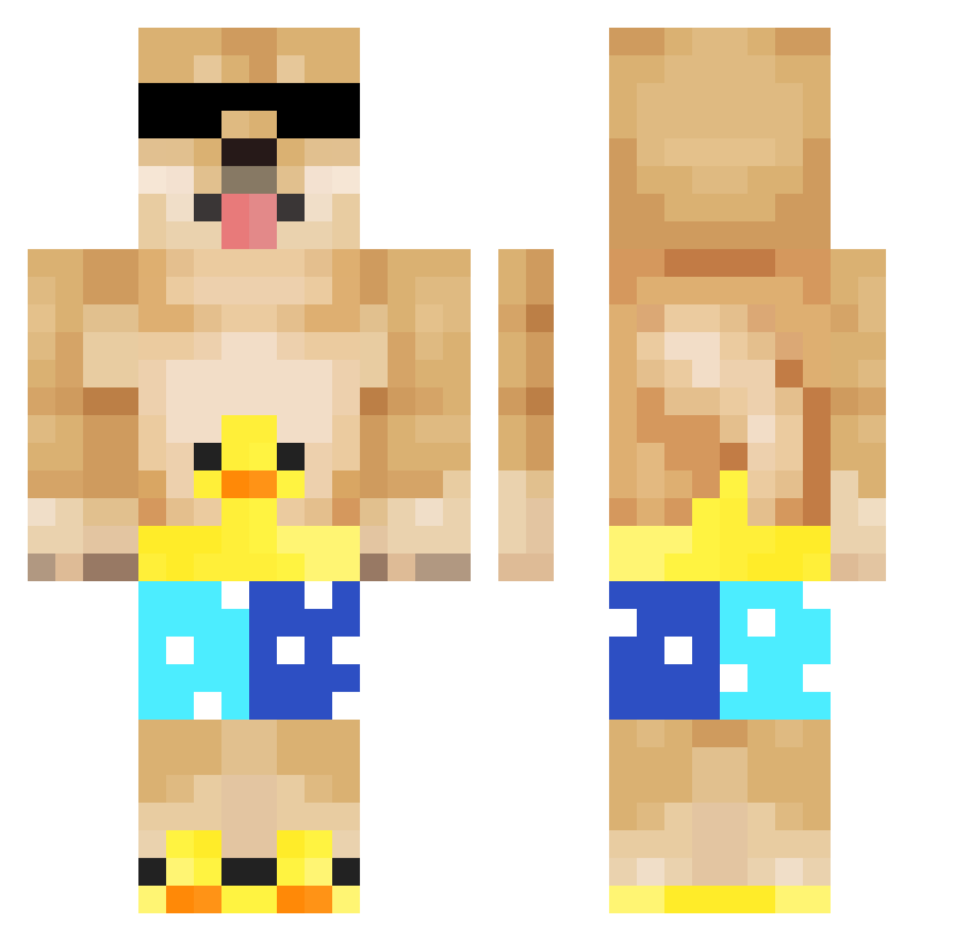 XD_FOIDSLAYER_XD Minecraft skin, front and back view
