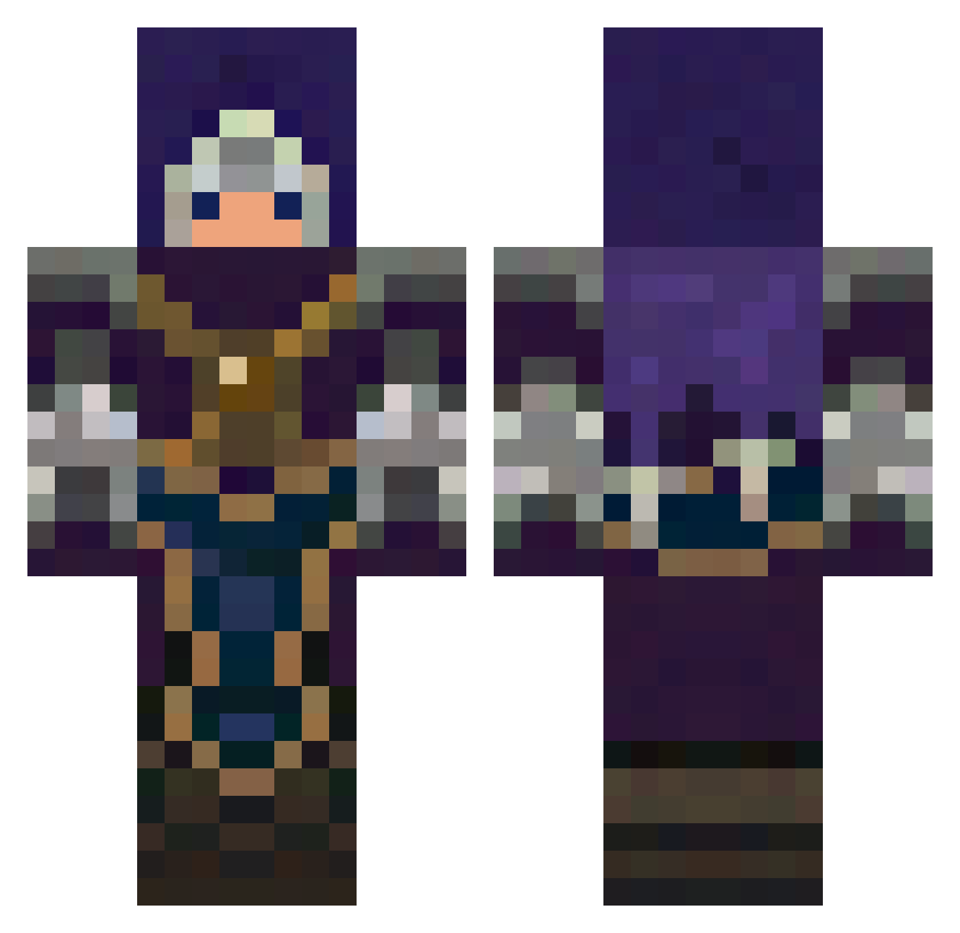 S1gmaBa11s Minecraft skin, front and back view