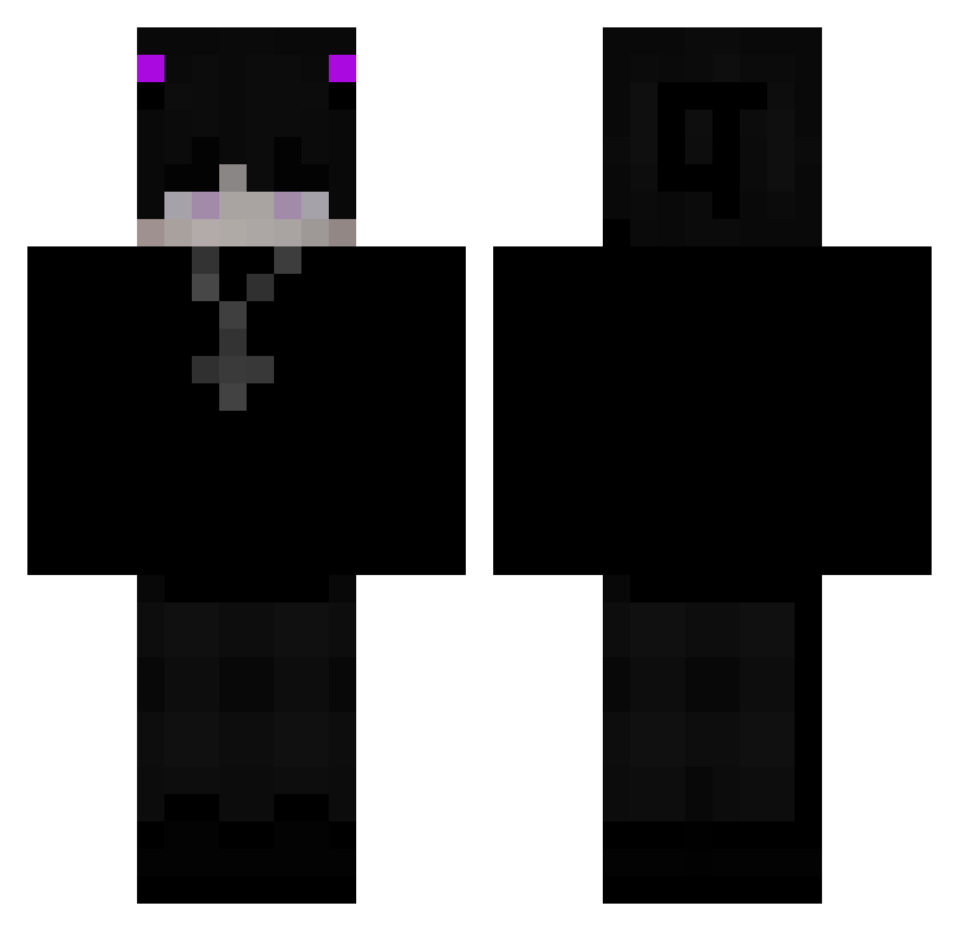 ___Cris__ Minecraft skin, front and back view