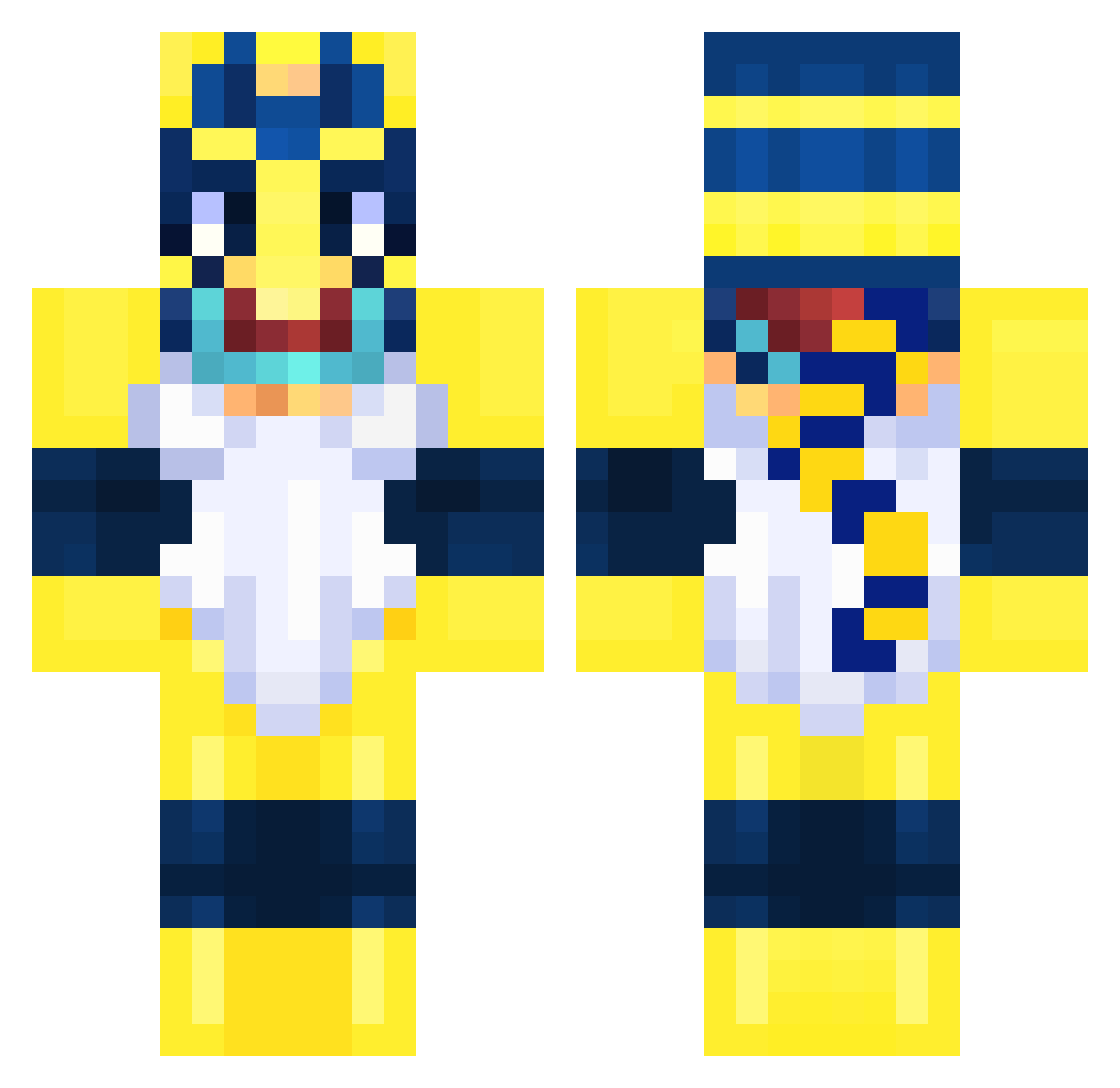 kyllen_ Minecraft skin, front and back view