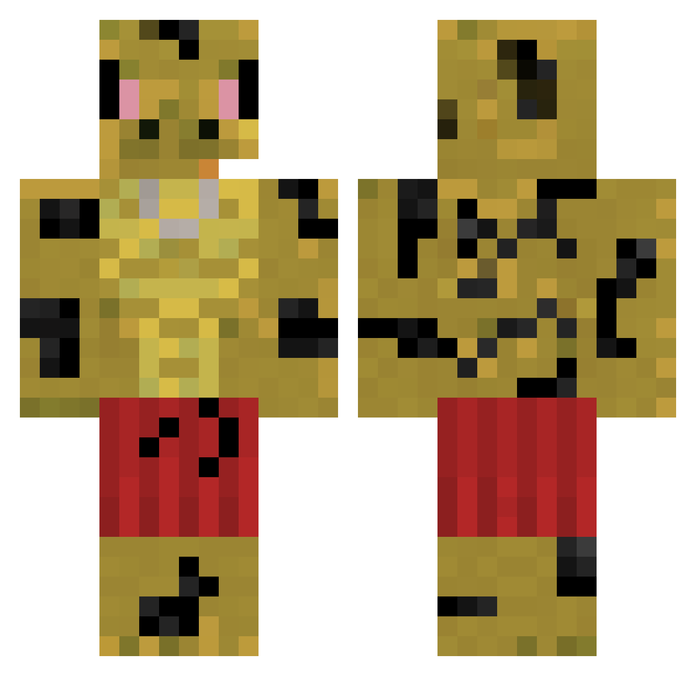Diavolooi Minecraft skin, front and back view
