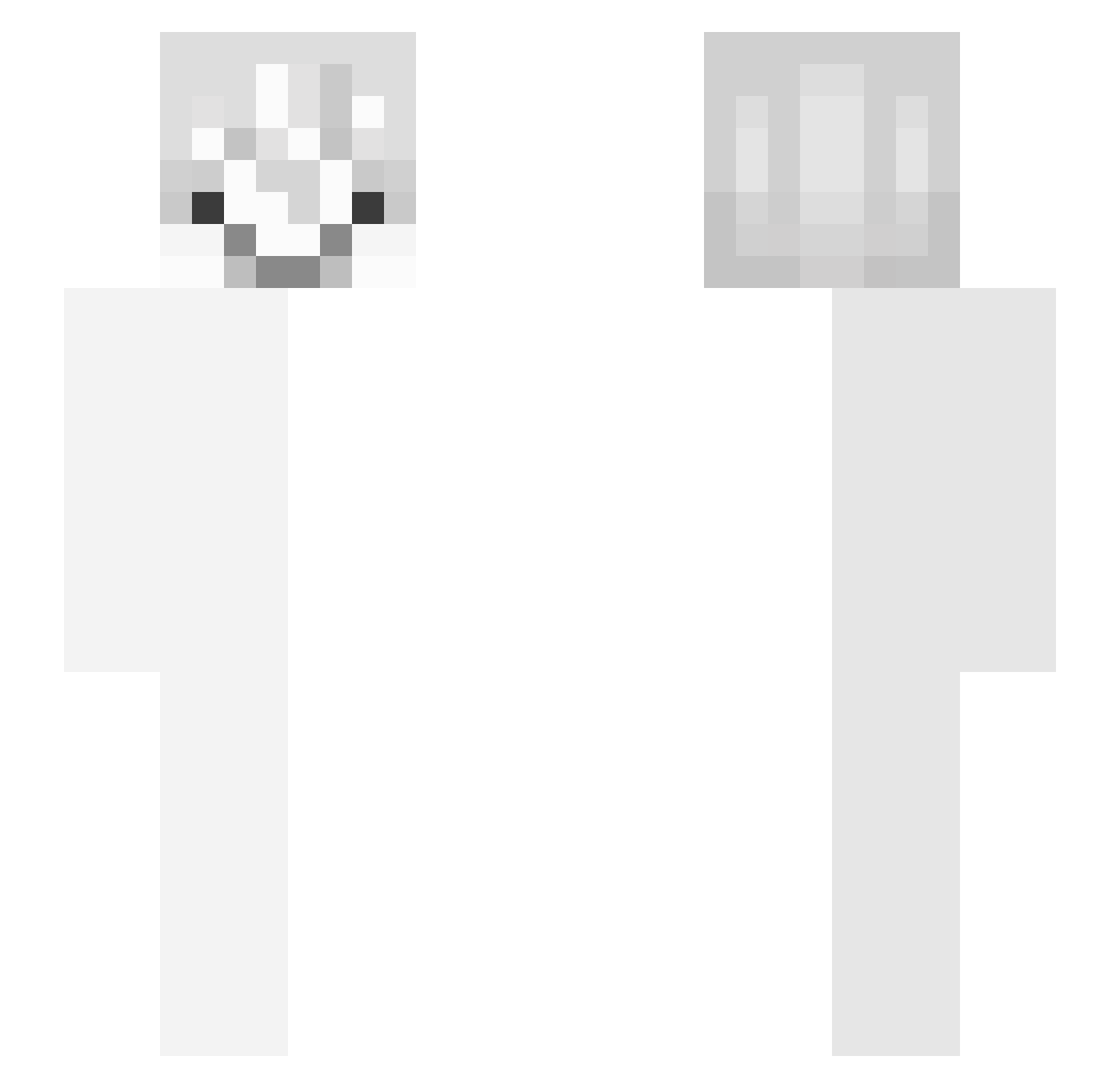 Mikowa_ Minecraft skin, front and back view