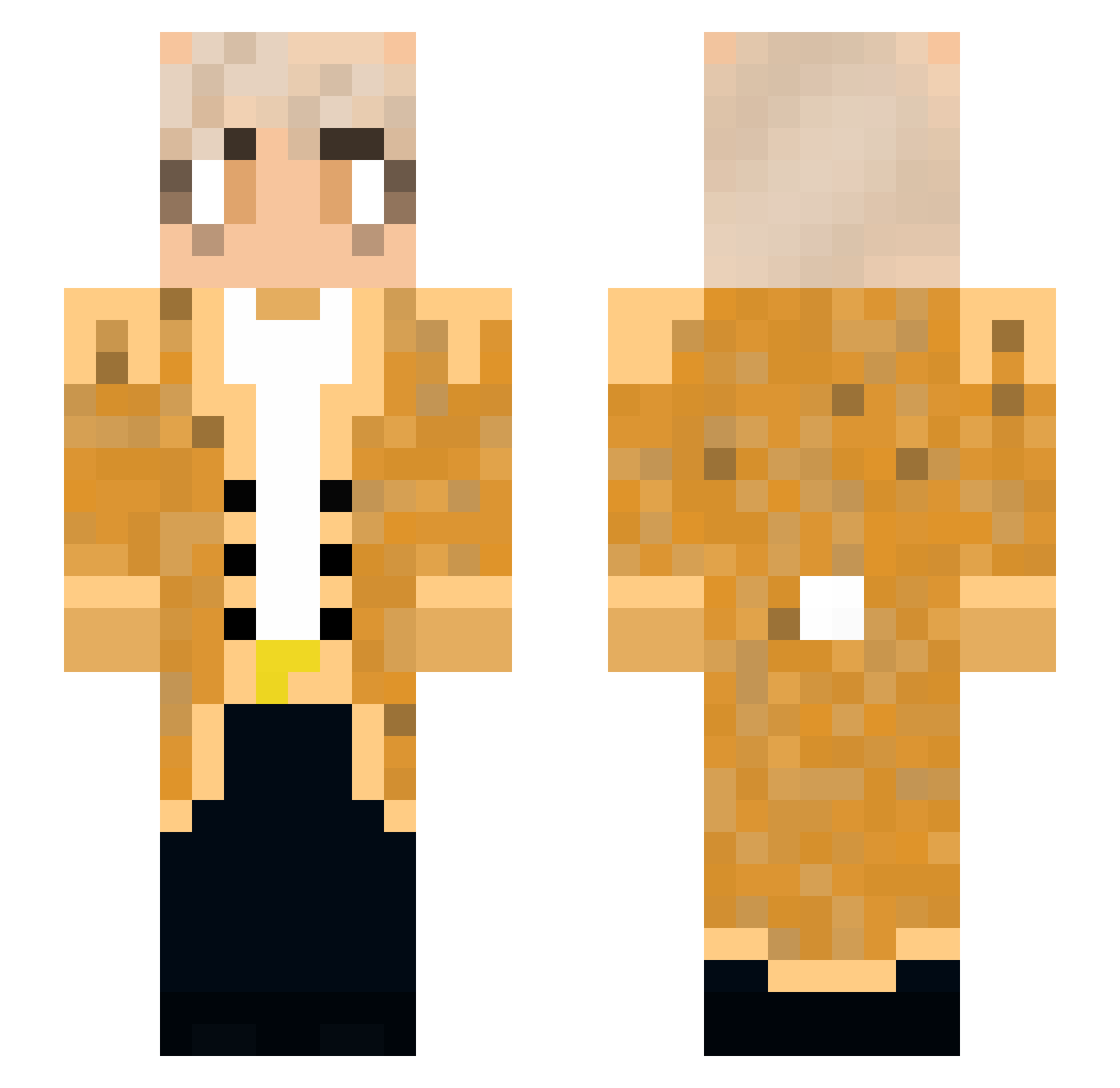 Anniken Minecraft skin, front and back view