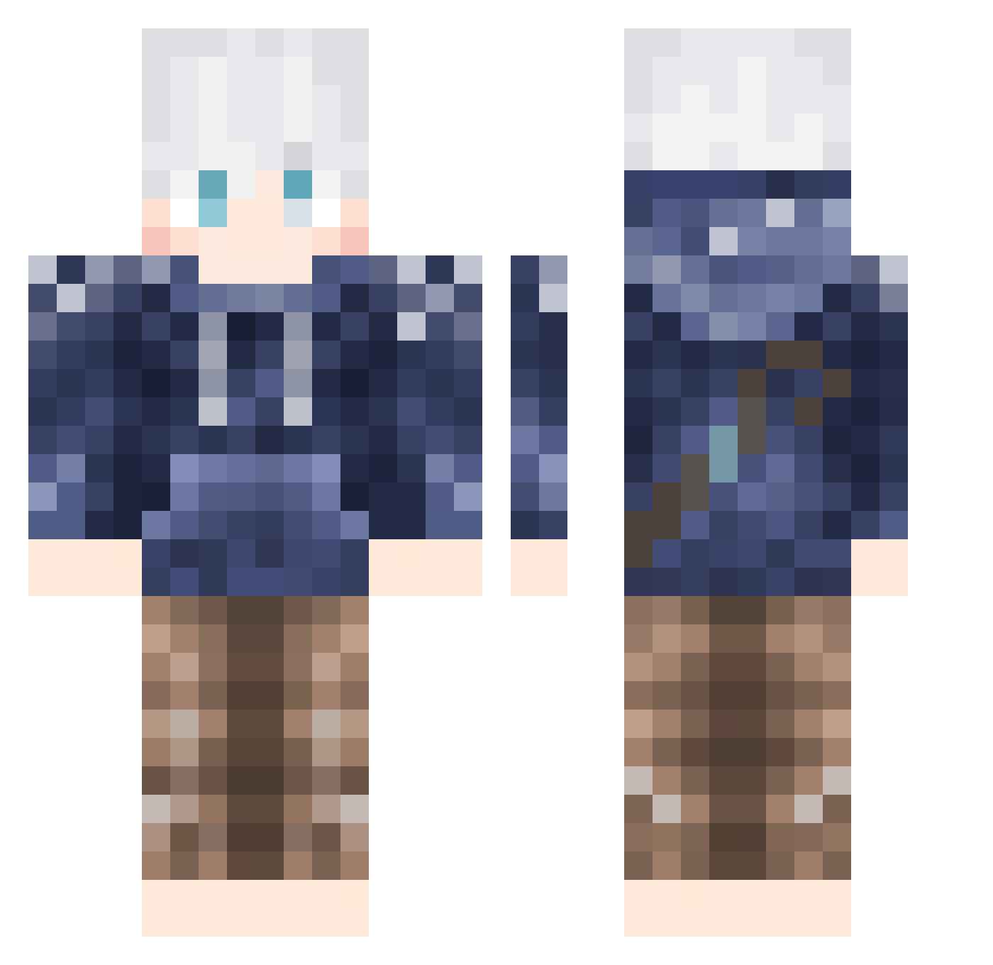 LenaBambini Minecraft skin, front and back view