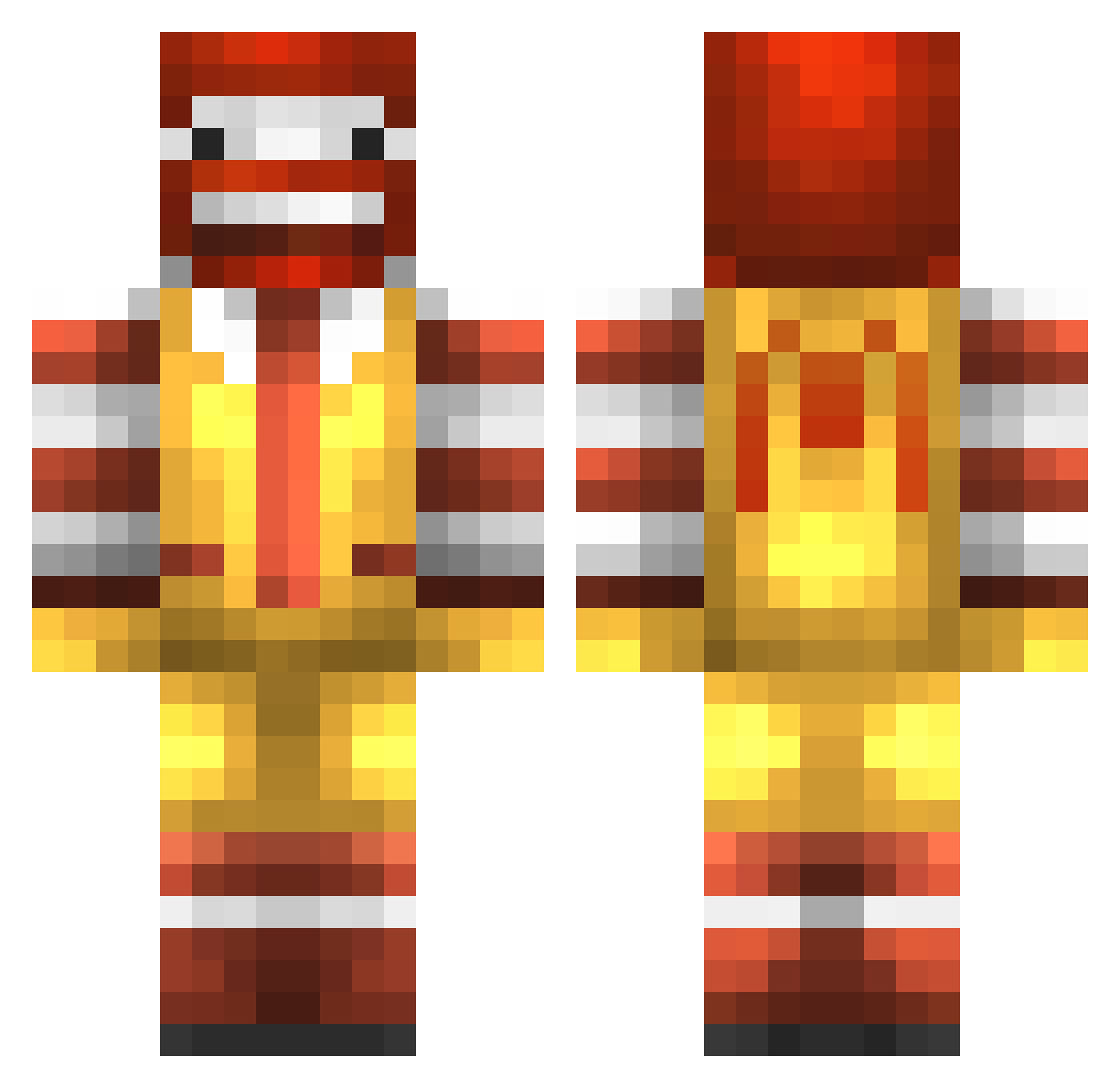 Scottblalo Minecraft skin, front and back view